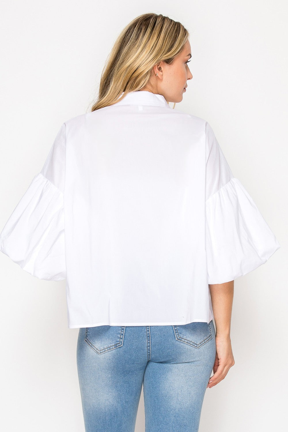 Julette Stretch Cotton Poplin Top
