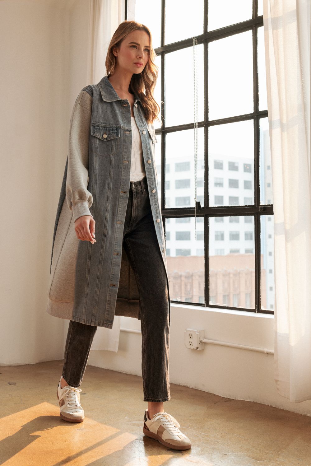 Denzel Denim Jacket W/ Contrast