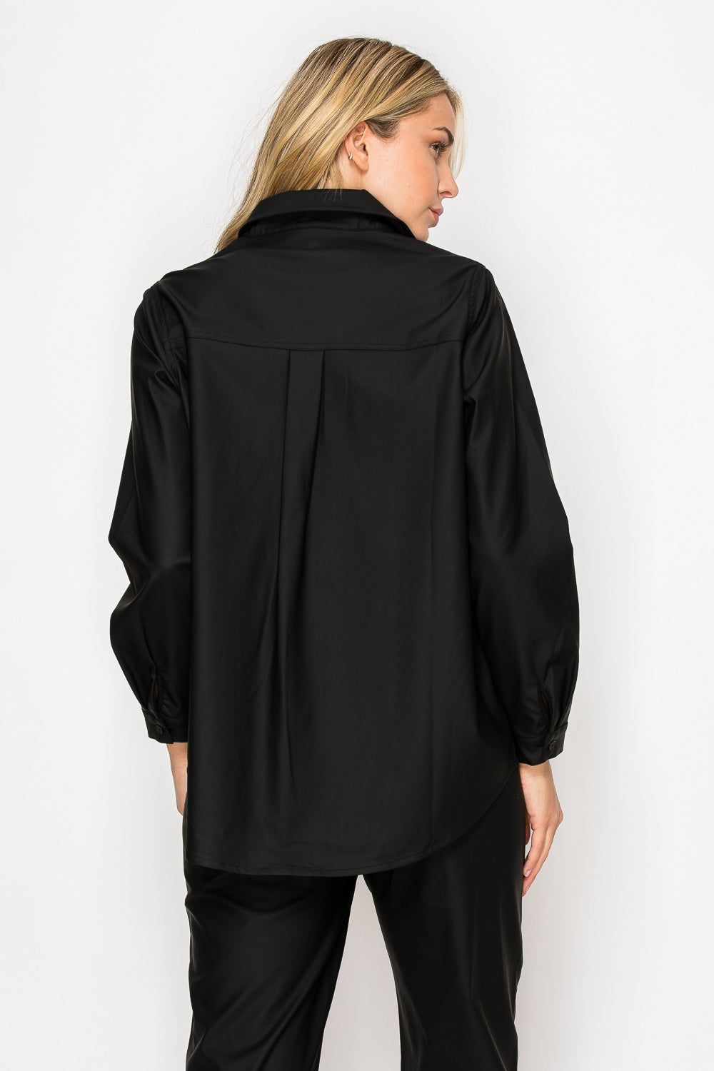 Lucy Leather Shirt Top