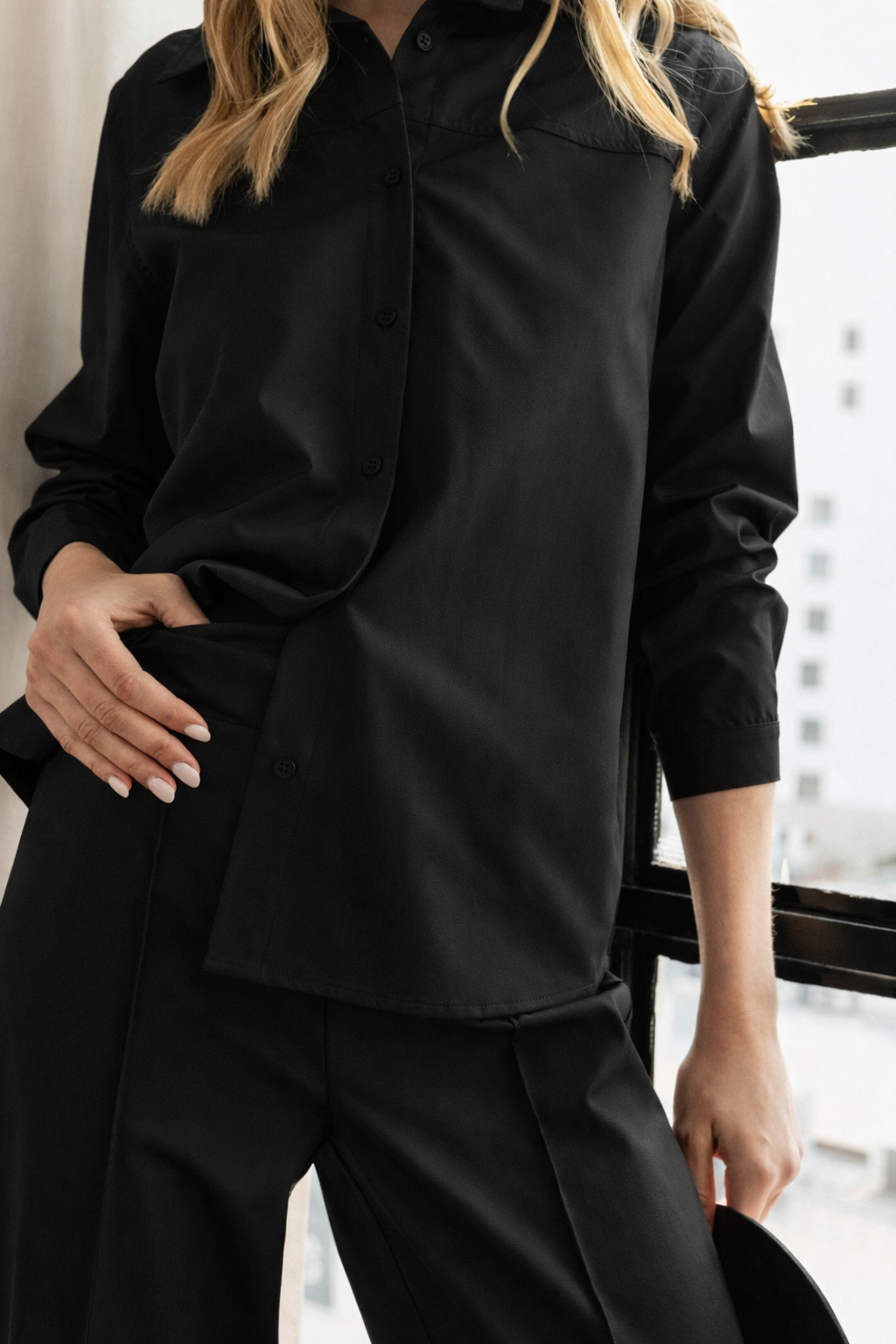 Lucy Leather Shirt Top