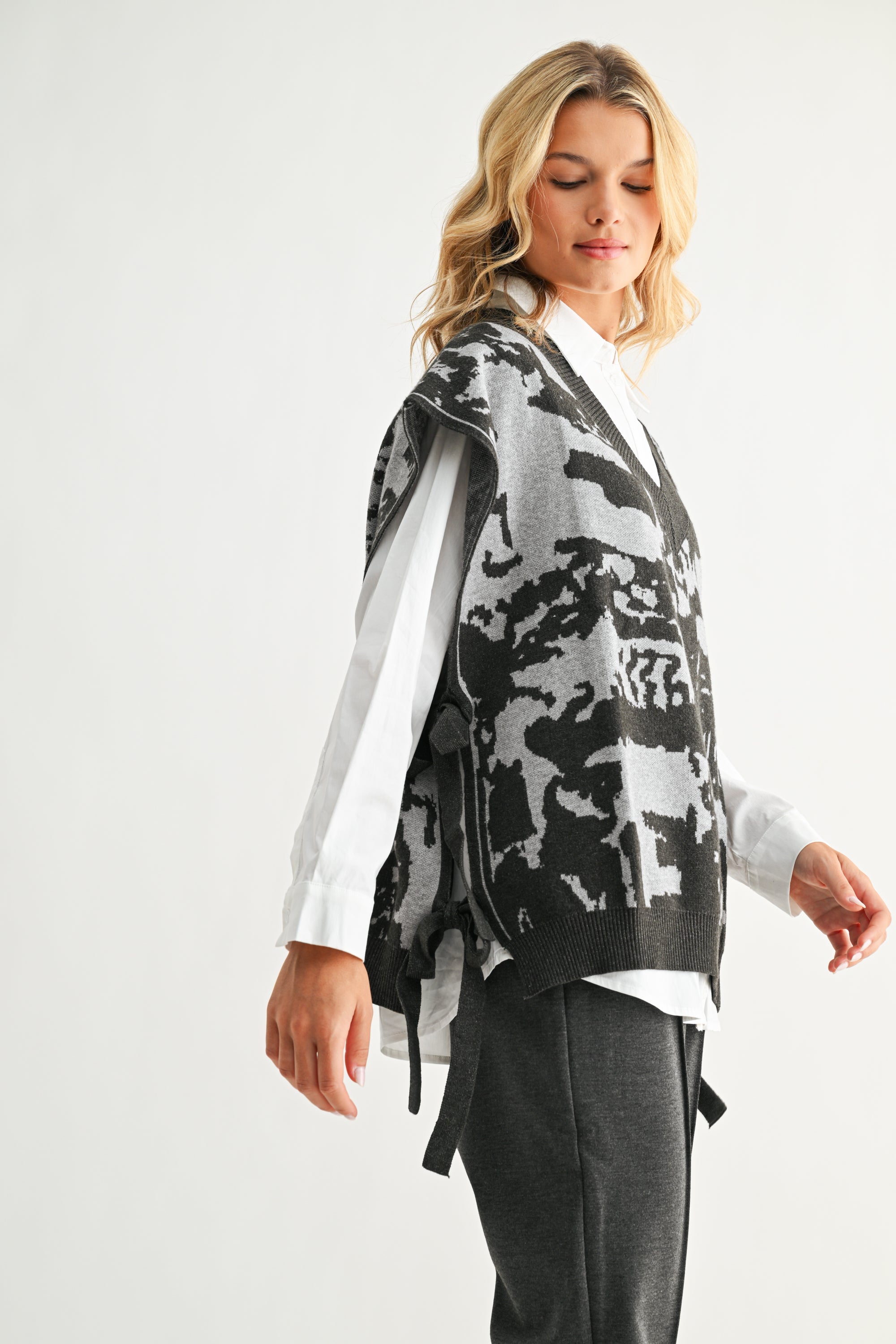 Stacey Knitted Sweater Vest