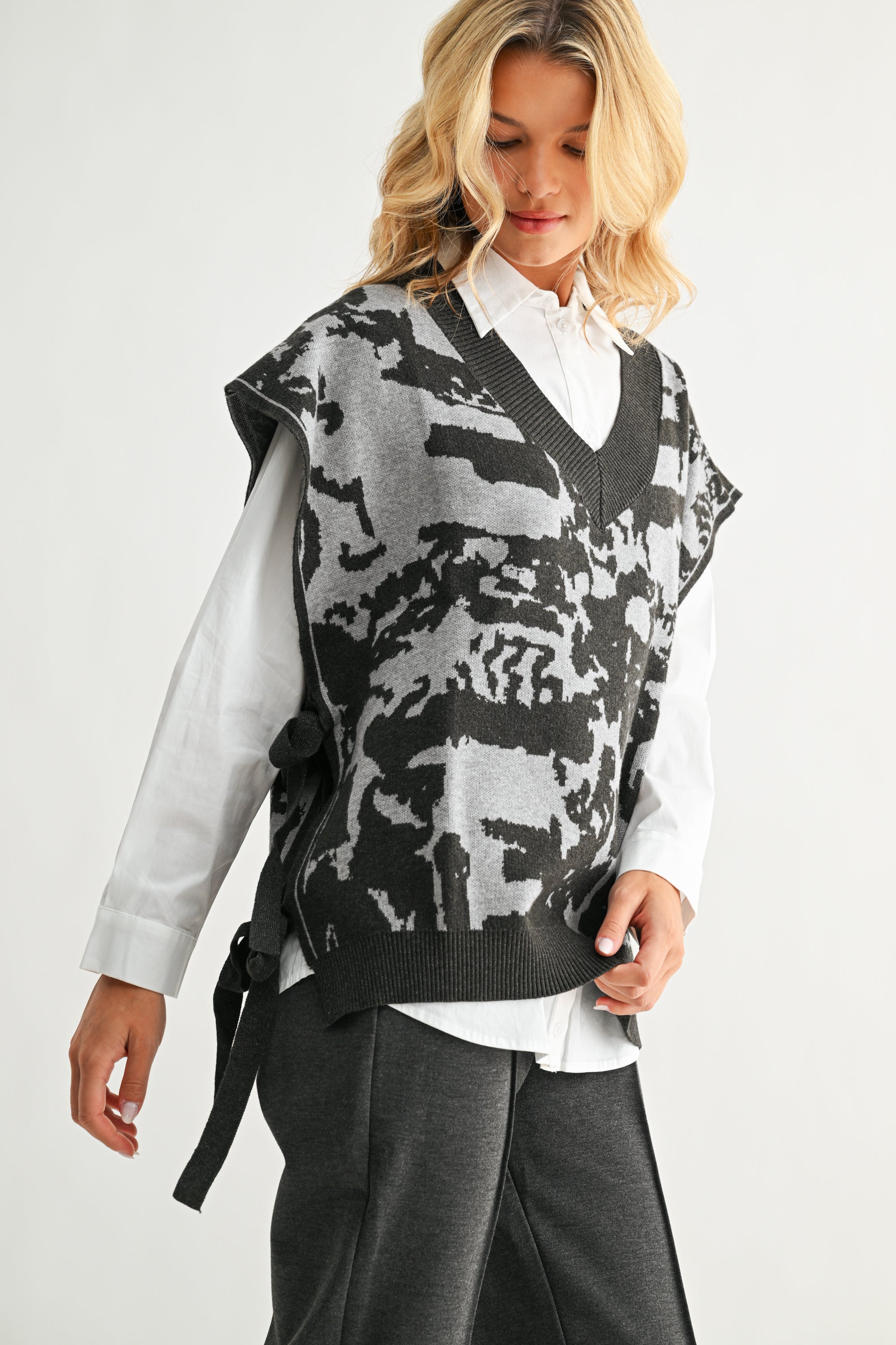 Stacey Knitted Sweater Vest