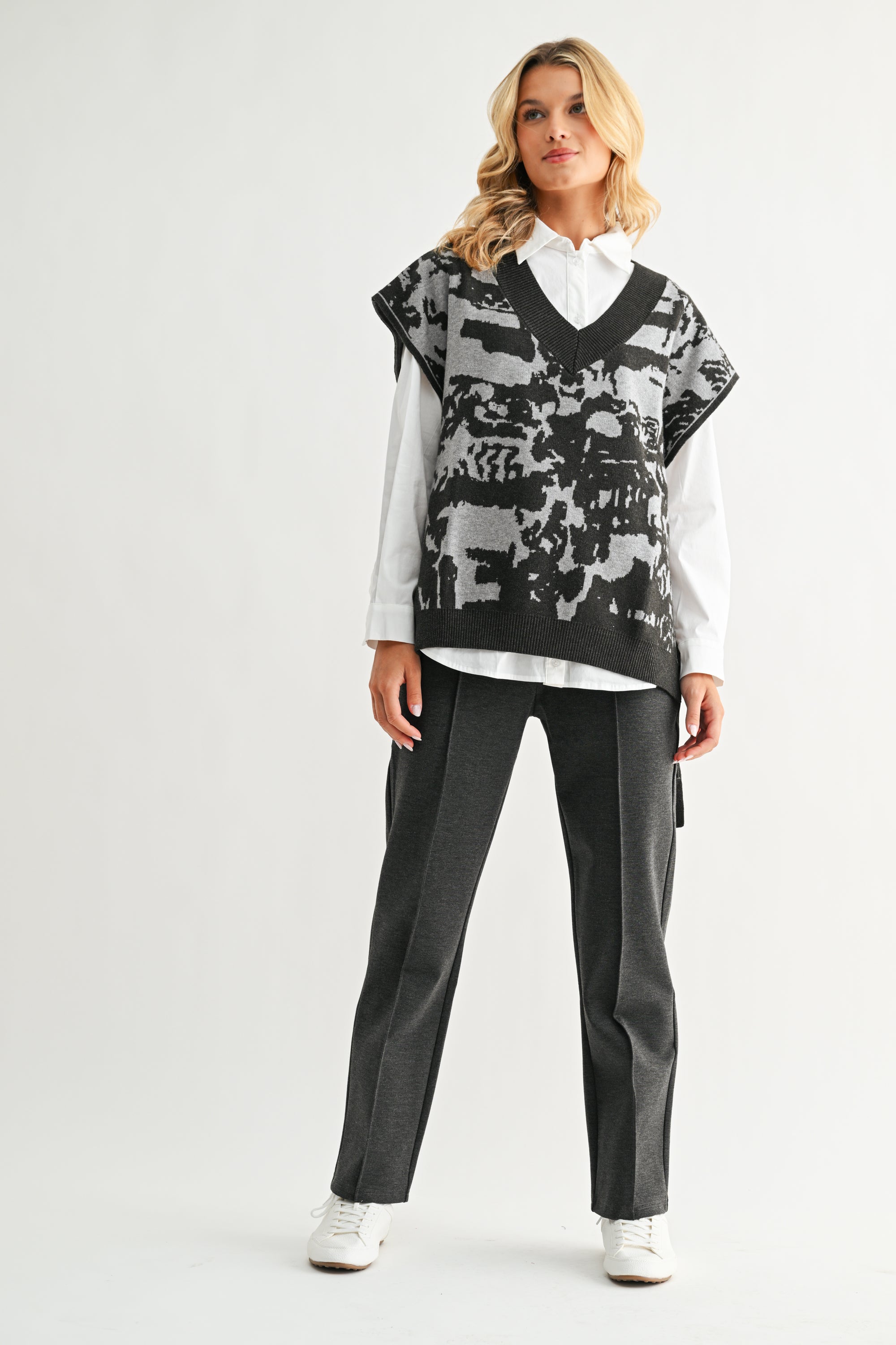 Stacey Knitted Sweater Vest