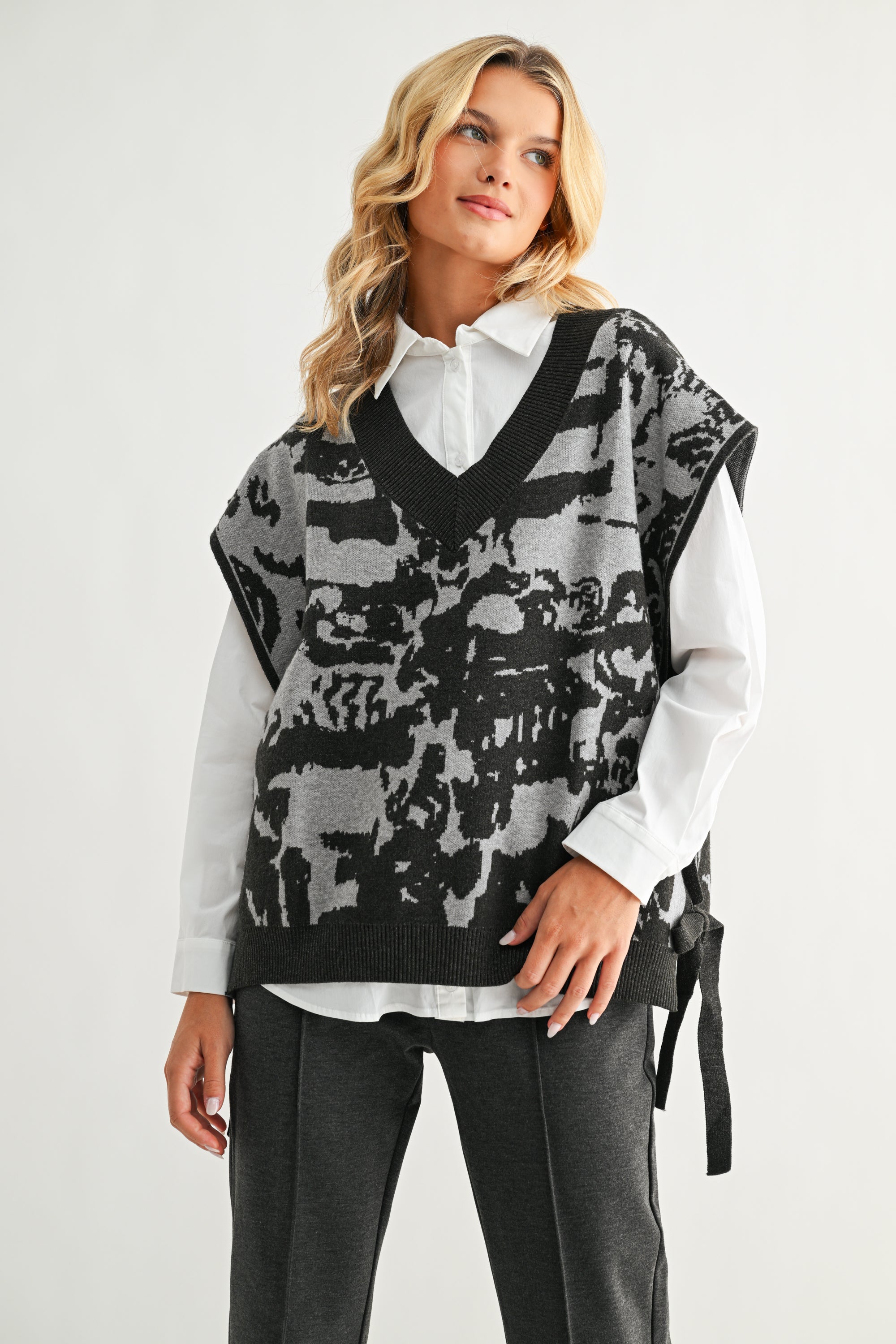 Stacey Knitted Sweater Vest