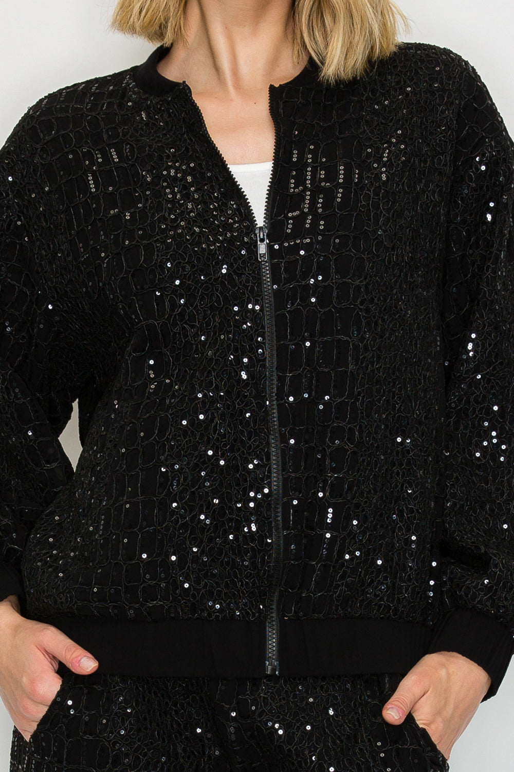 Janna Embroidered Sequin Jacket