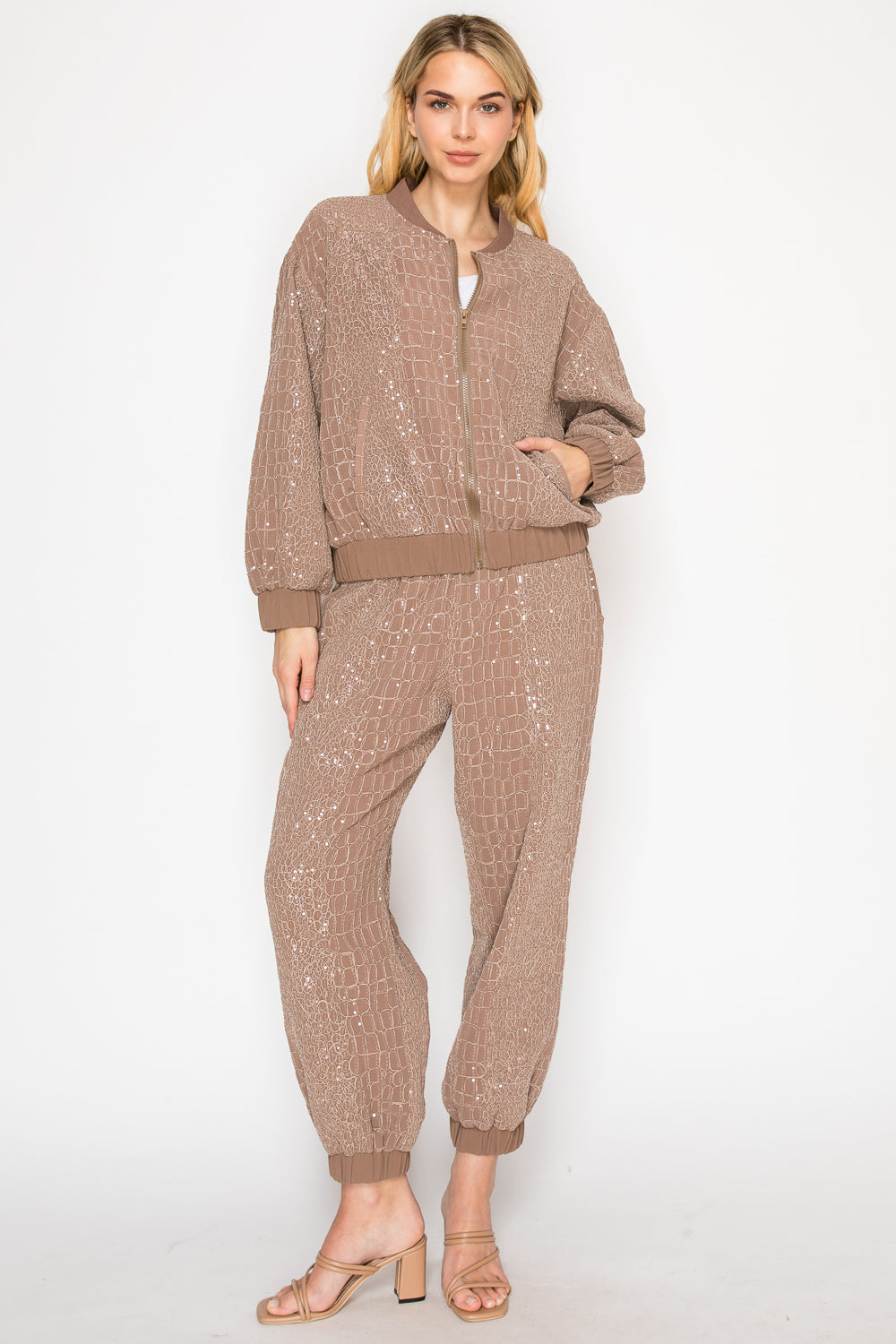 Janna Embroidered Sequin Jacket