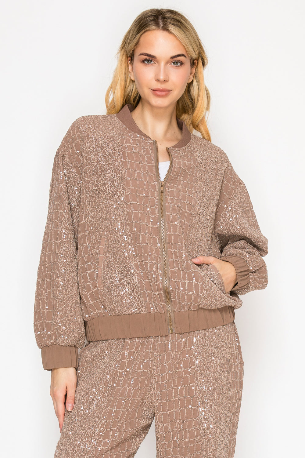 Janna Embroidered Sequin Jacket