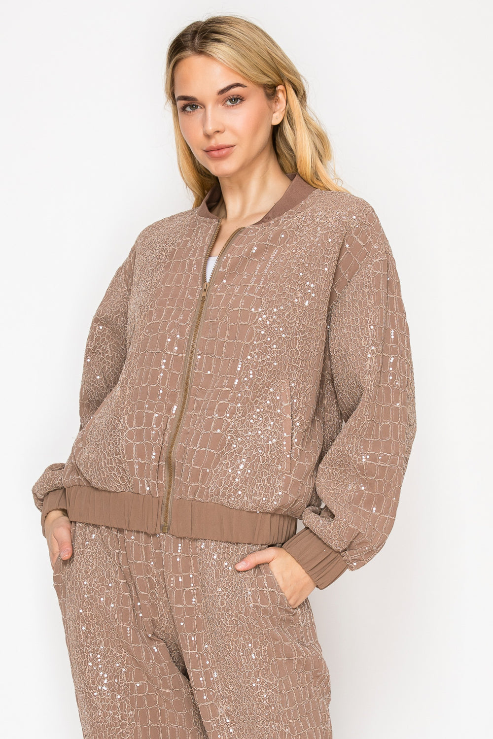 Janna Embroidered Sequin Jacket