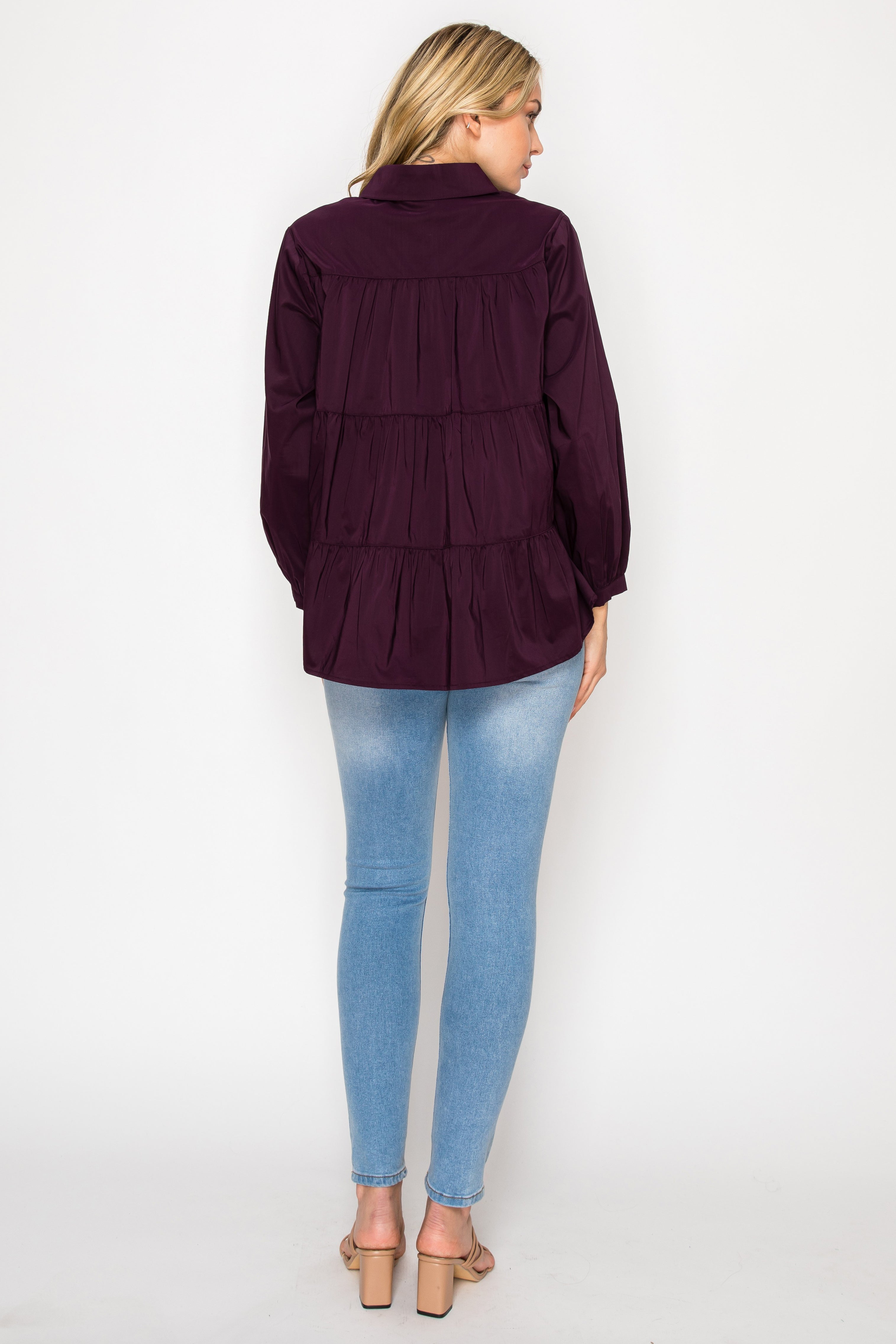 Jobeth Stretch Woven with Beading Trim