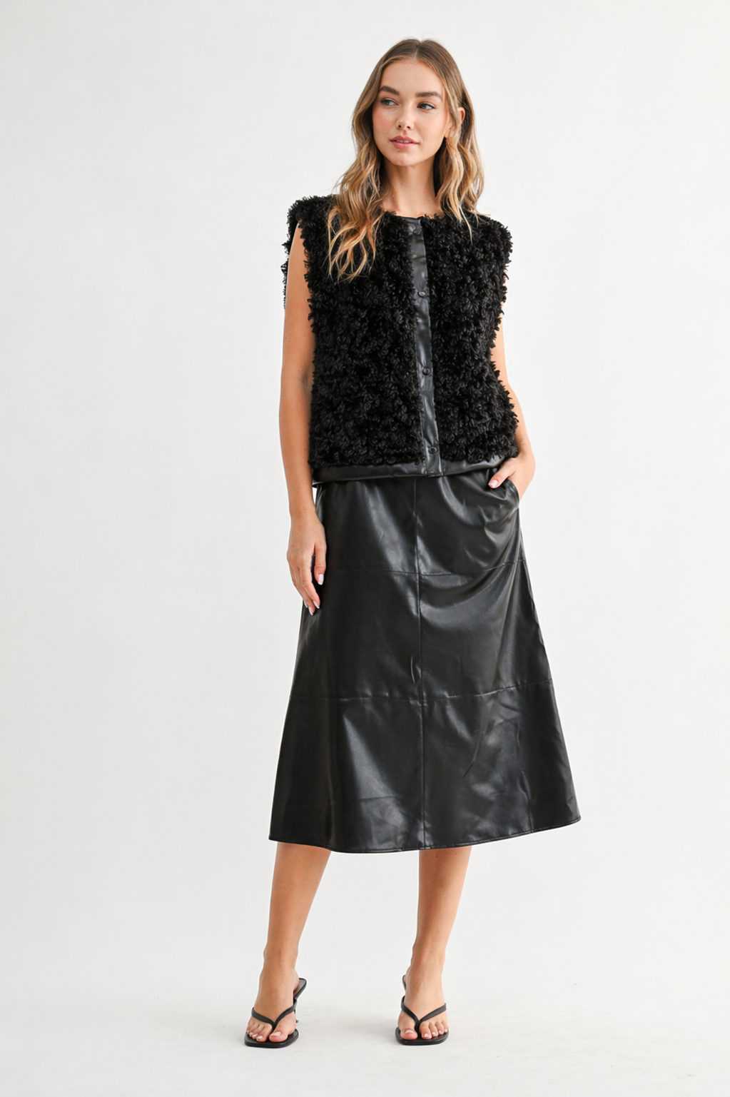 Lena Leather Skirt