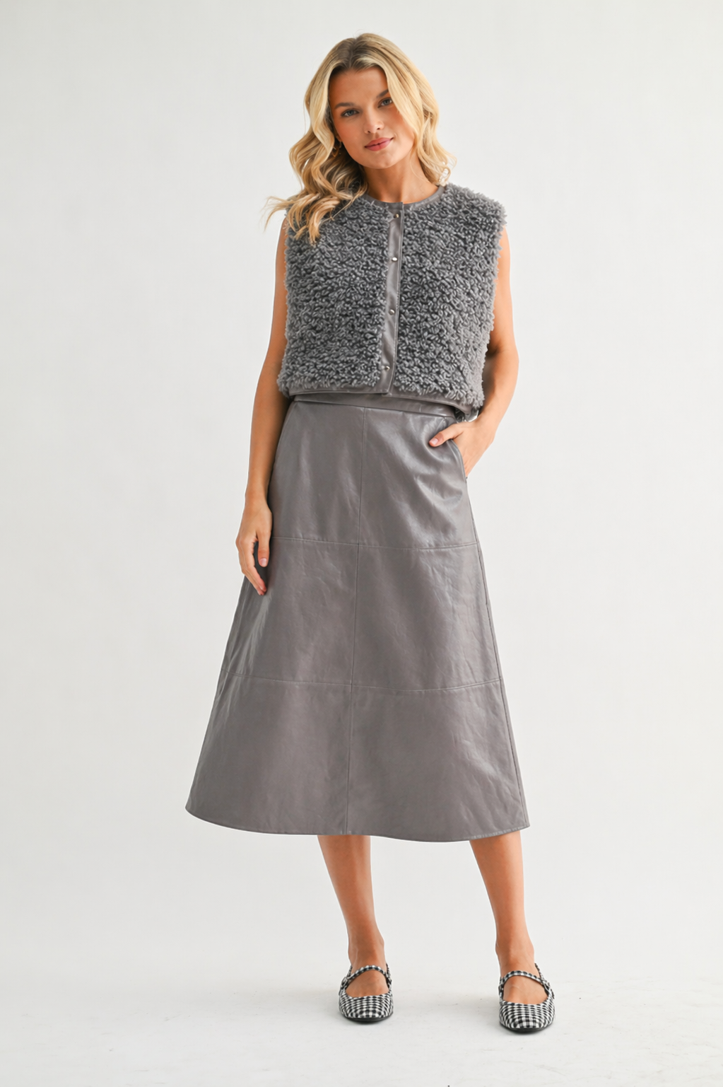 Lena Leather Skirt