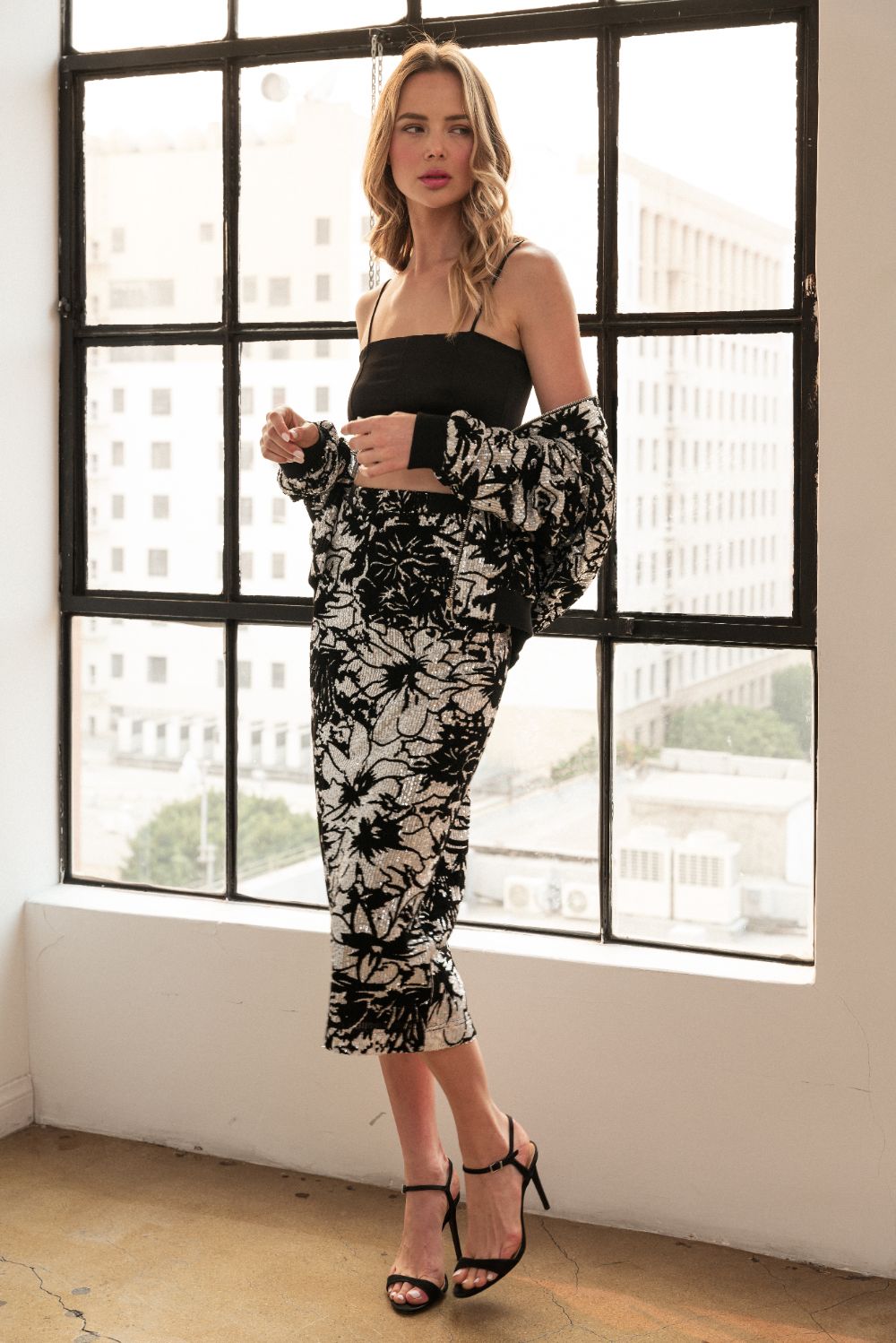 Jack Sequin Fully Lined Skirt