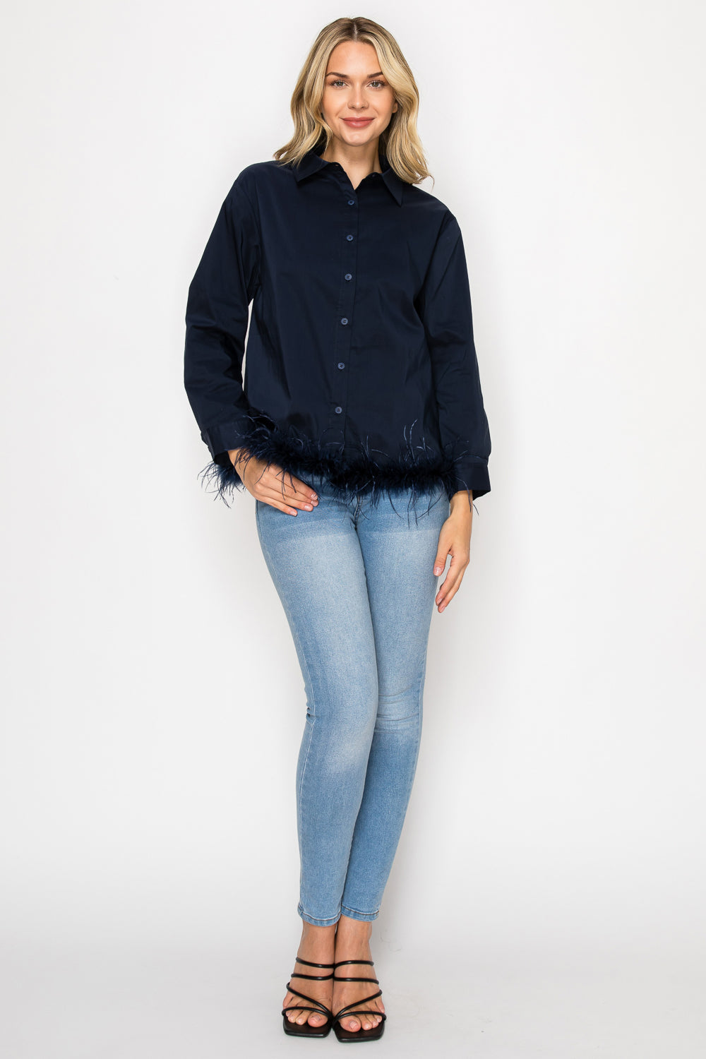 Janess Feathered Top