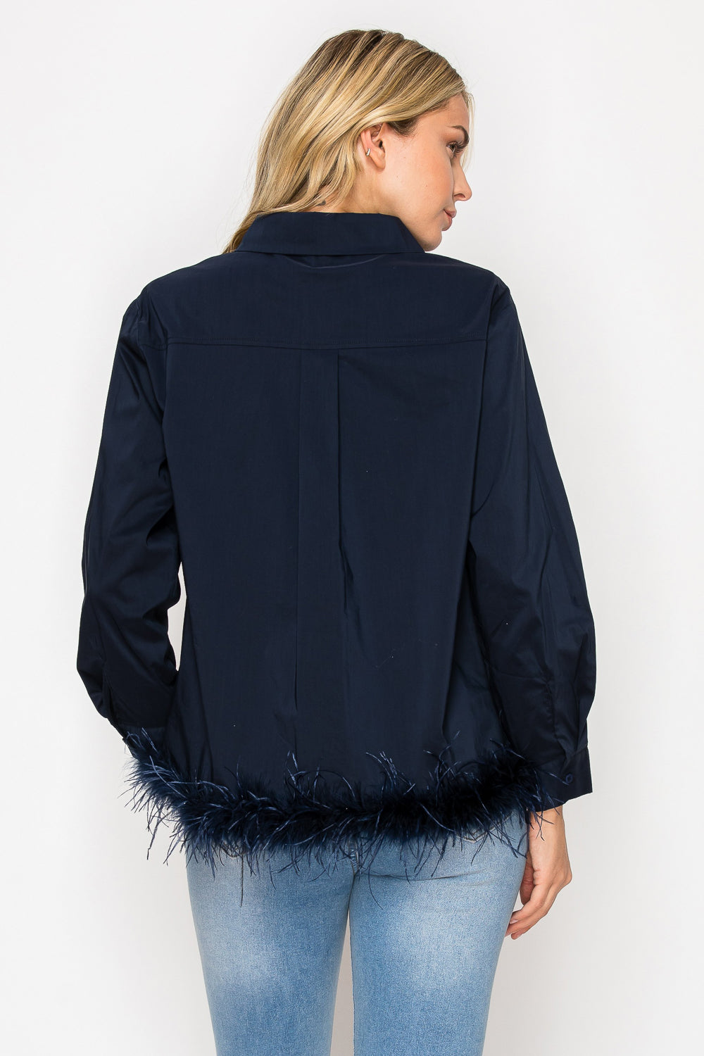 Janess Feathered Top
