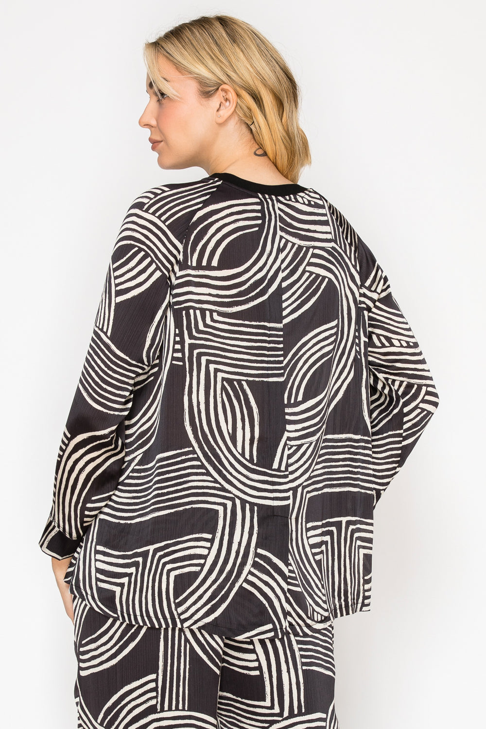 Jene Woven Print Top