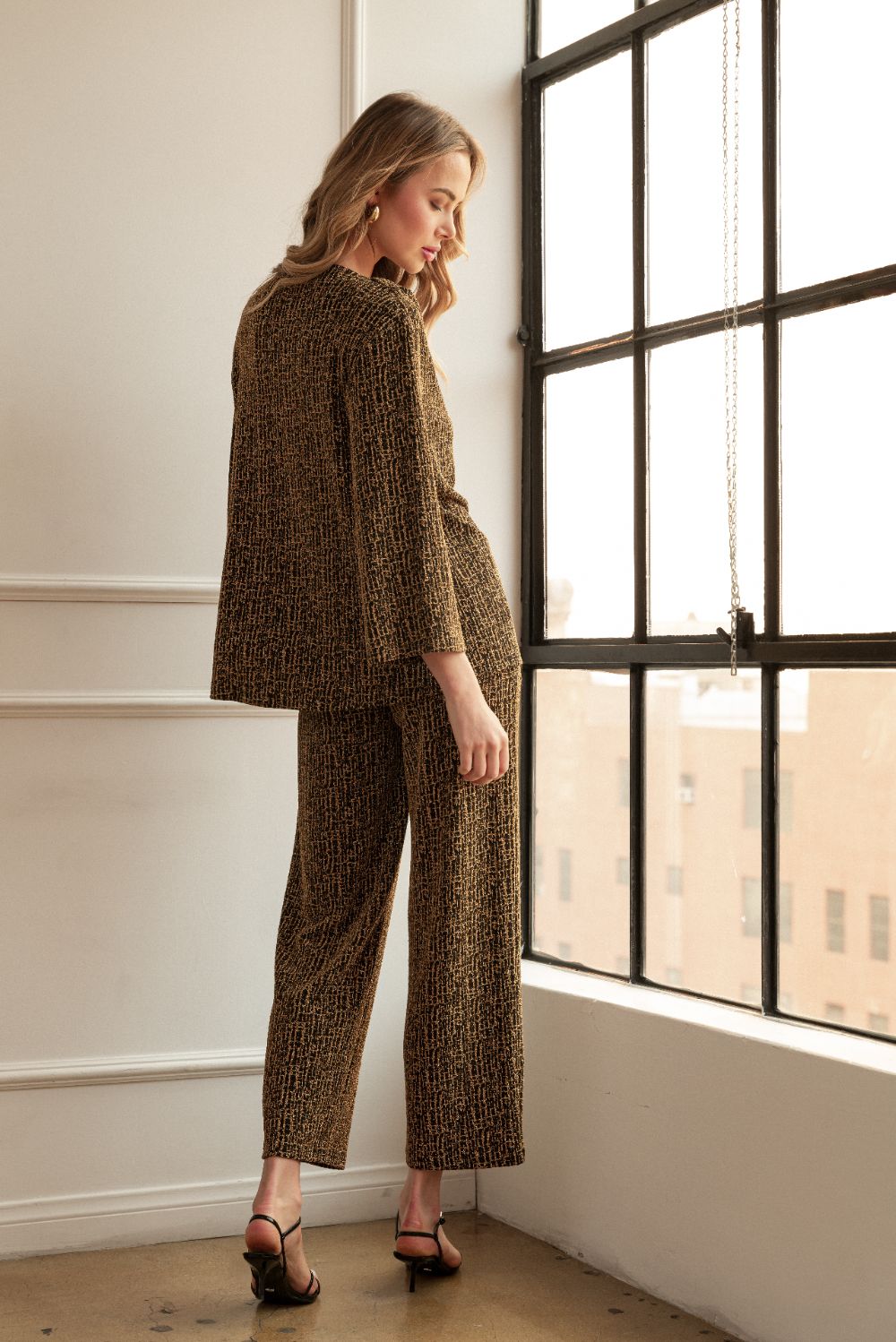 Karla Two Tone Knit Pant