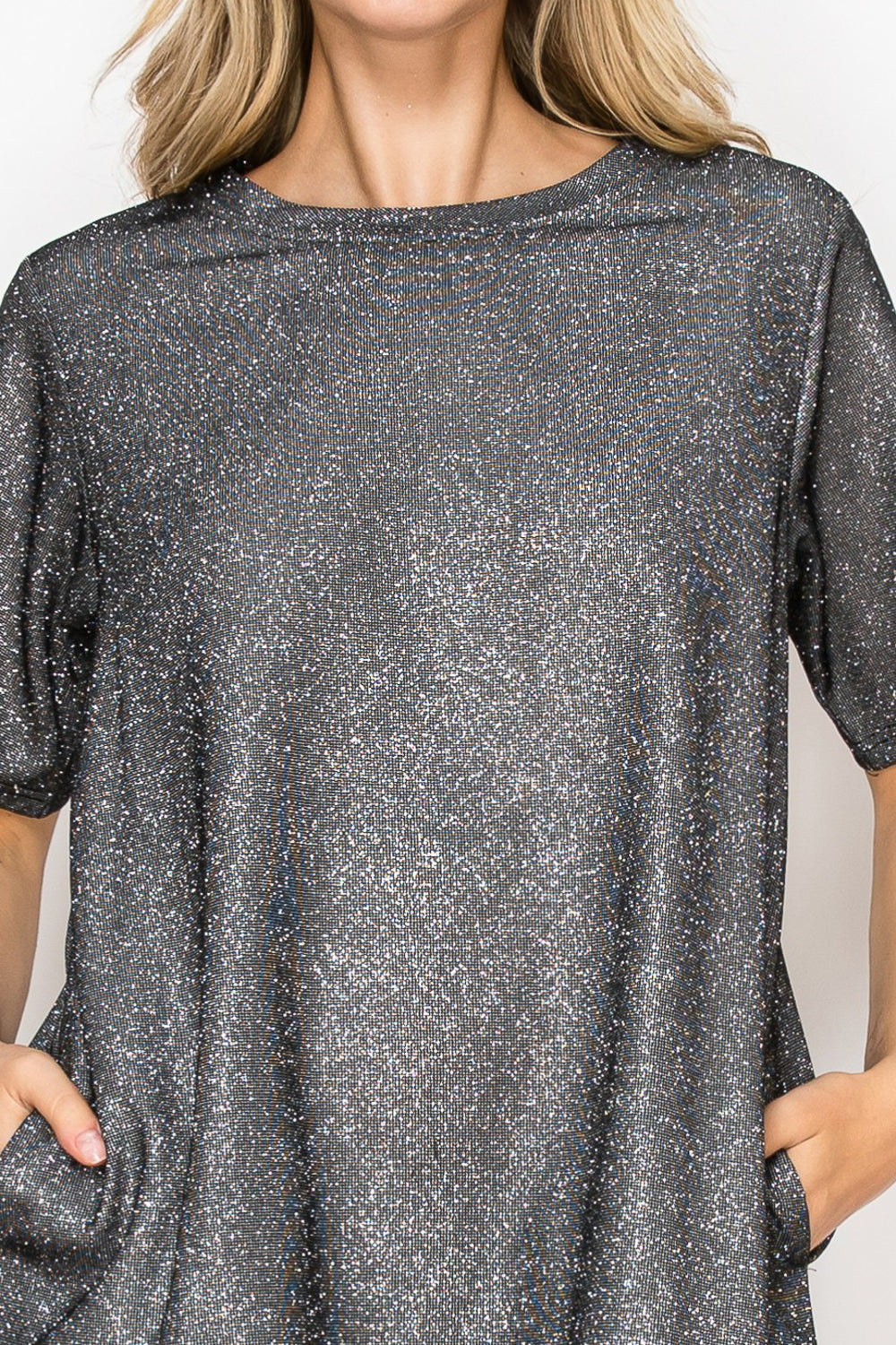 Keily Sparkling Glitter Knit Dress
