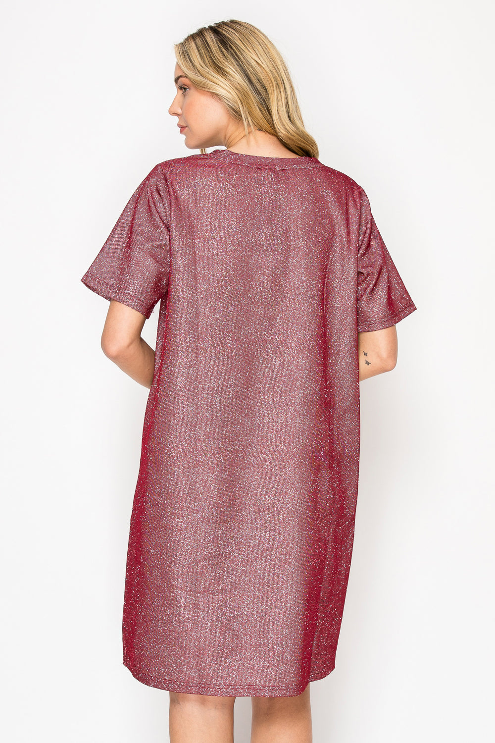 Keily Sparkling Glitter Knit Dress