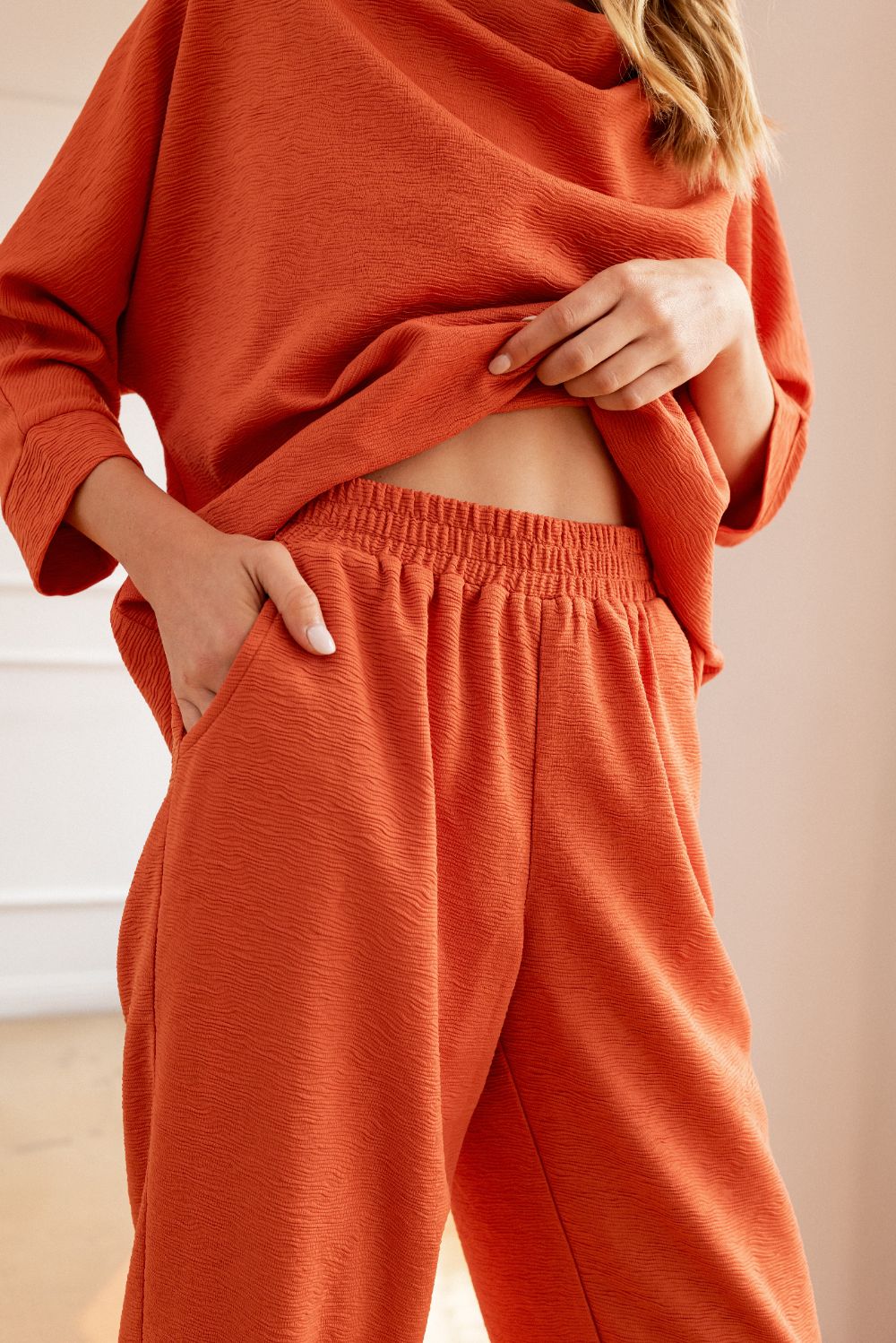 Karlee Textured Knit Pant