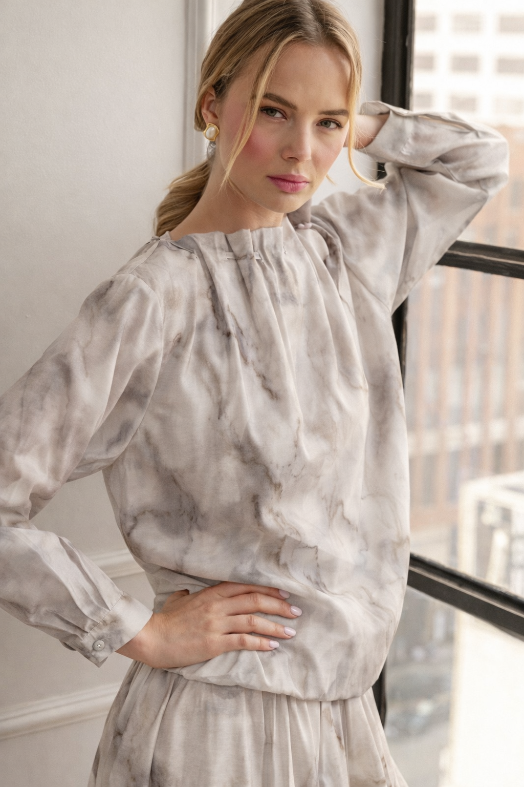 Jeremiah Woven Print Top