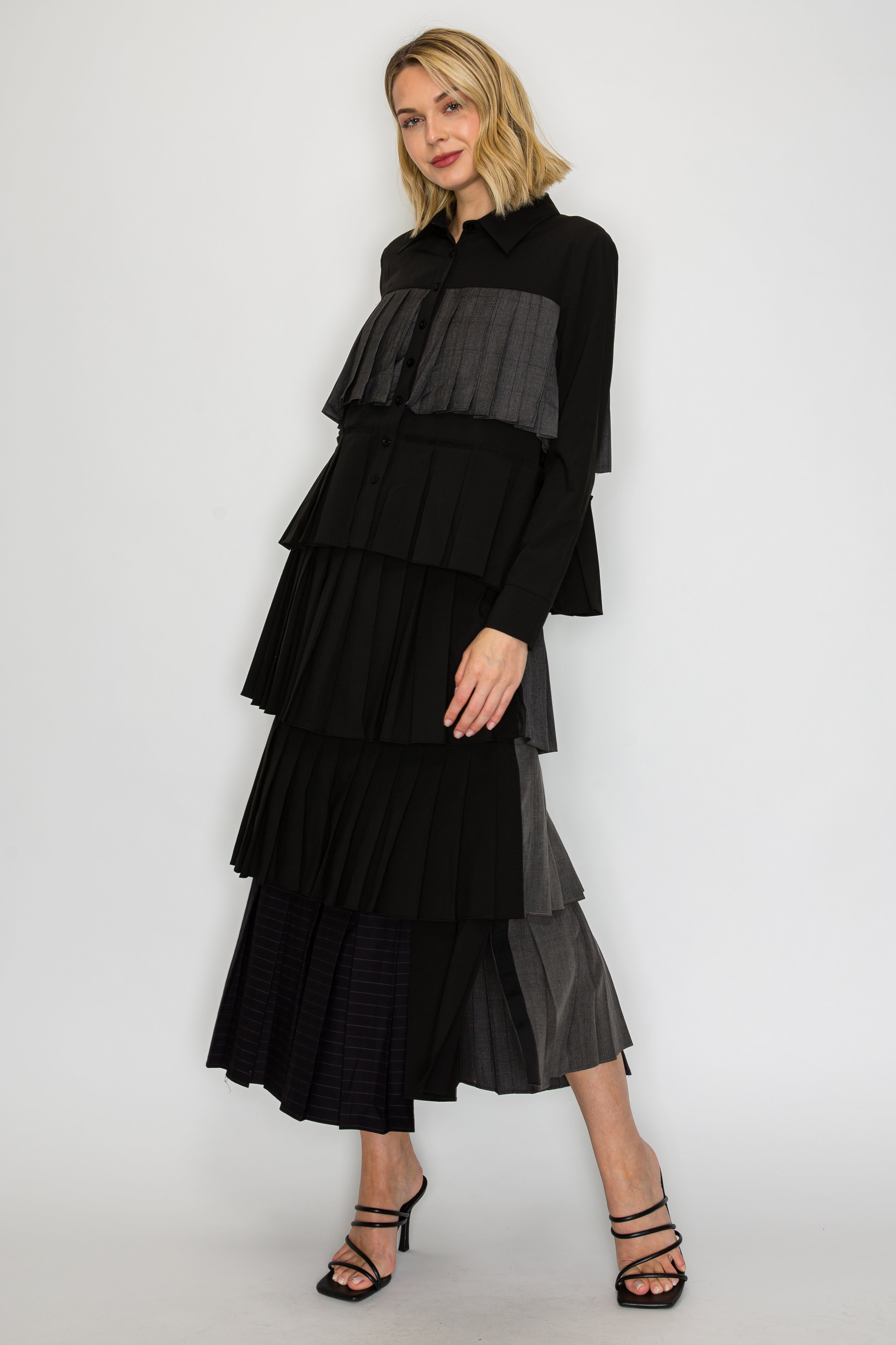 Jonita Woven Pleated Skirt