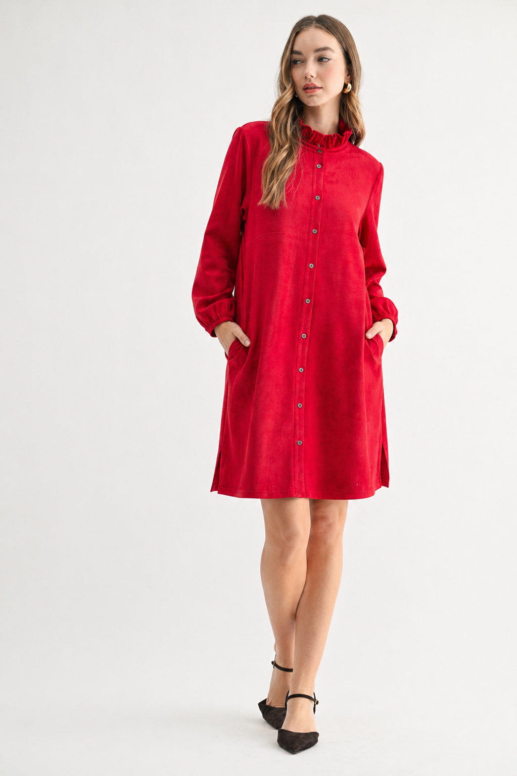 Anthony Stretch Suede Dress