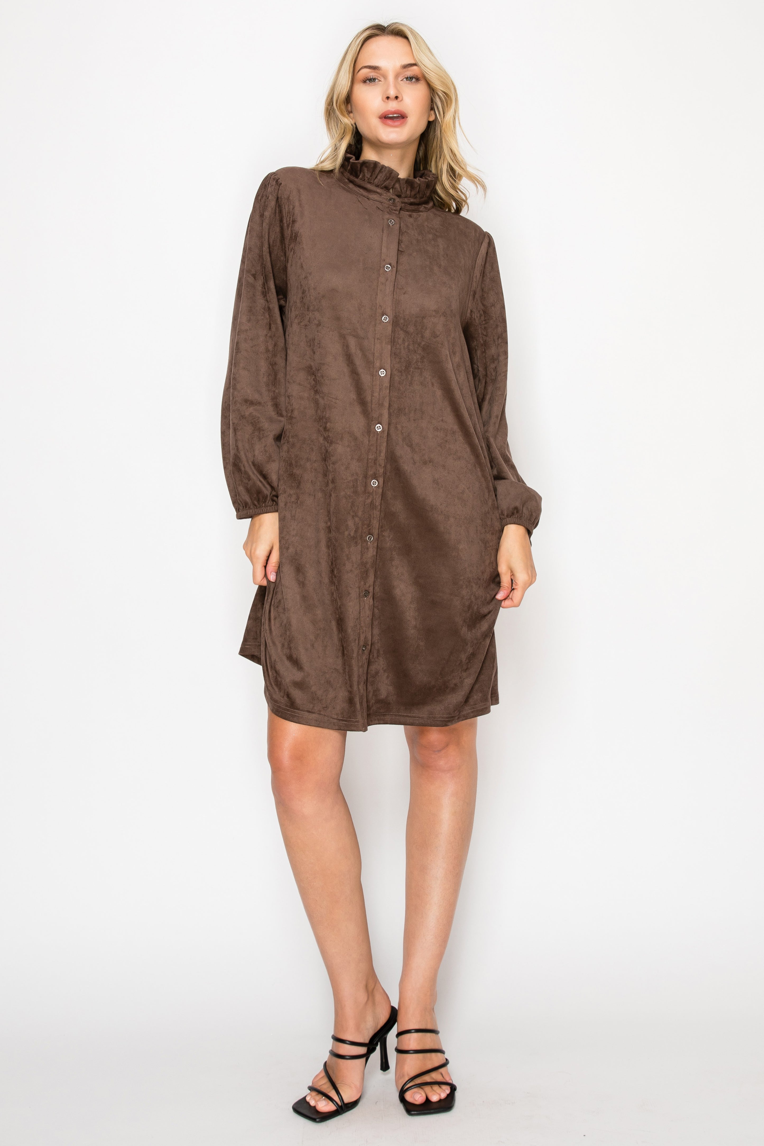 Anthony Stertch Suede Dress