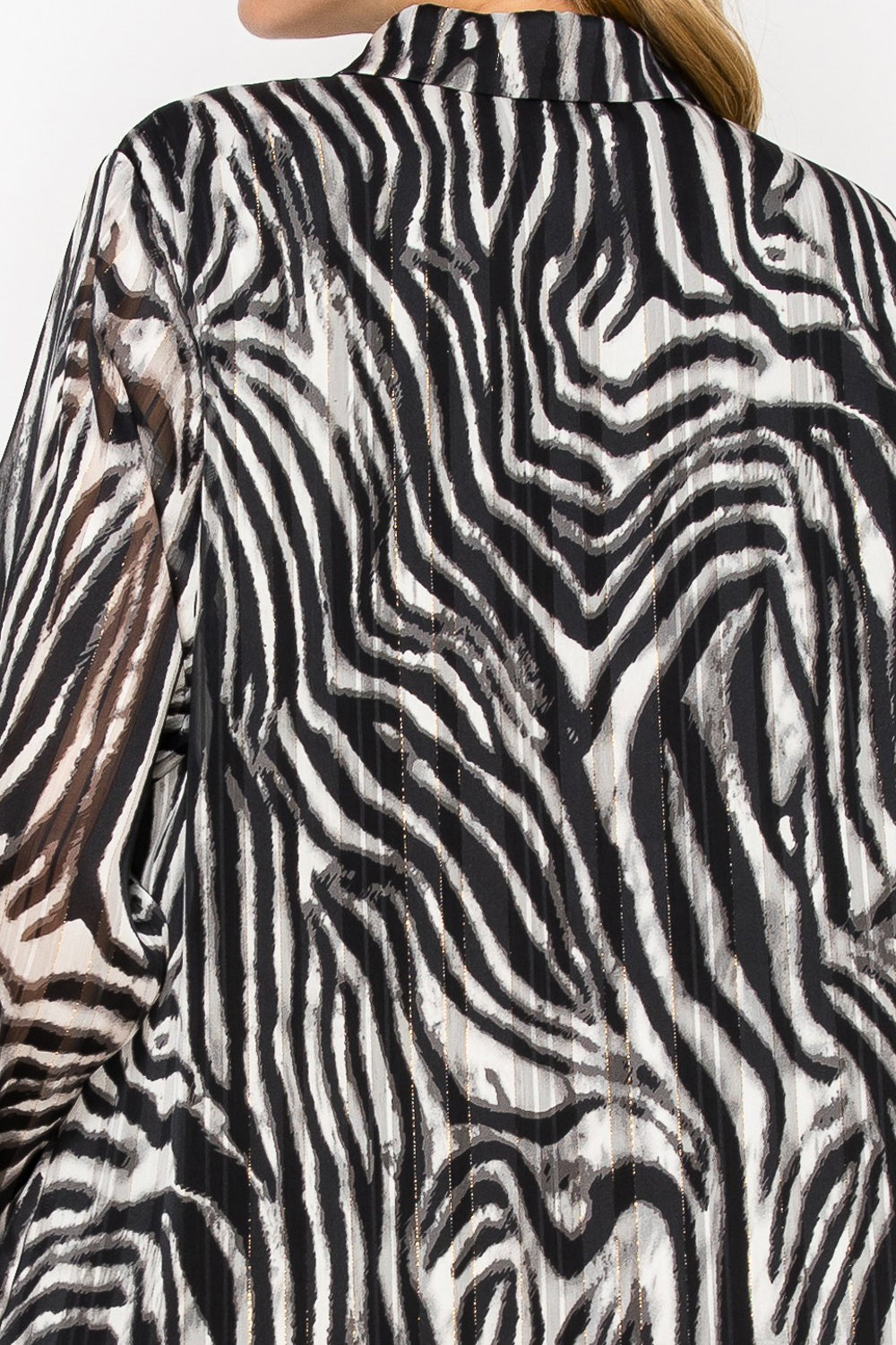 Joella Woven Shimmering Animal Print Dress