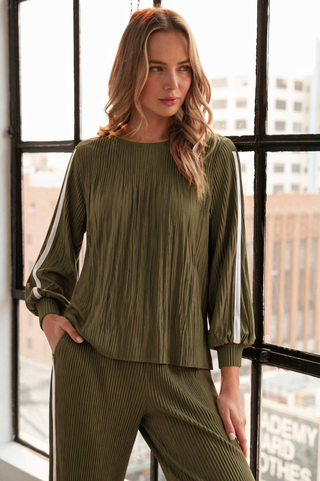 Jaline Pleated Top