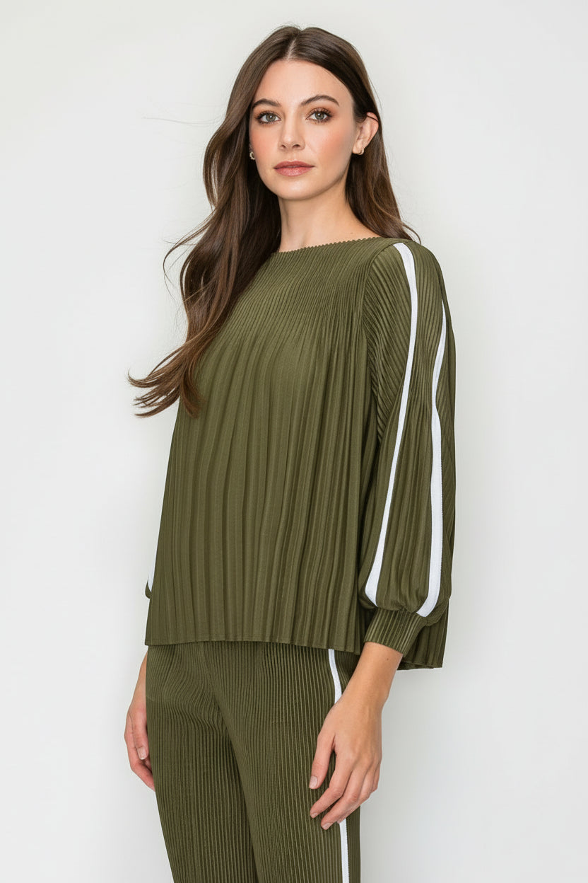 Jaline Pleated Top