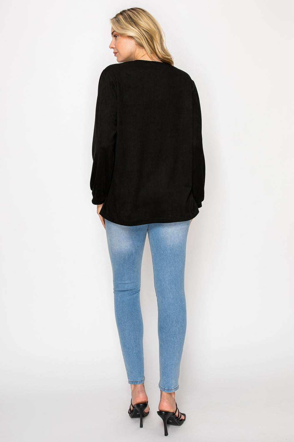 Adam Stretch Suede Top
