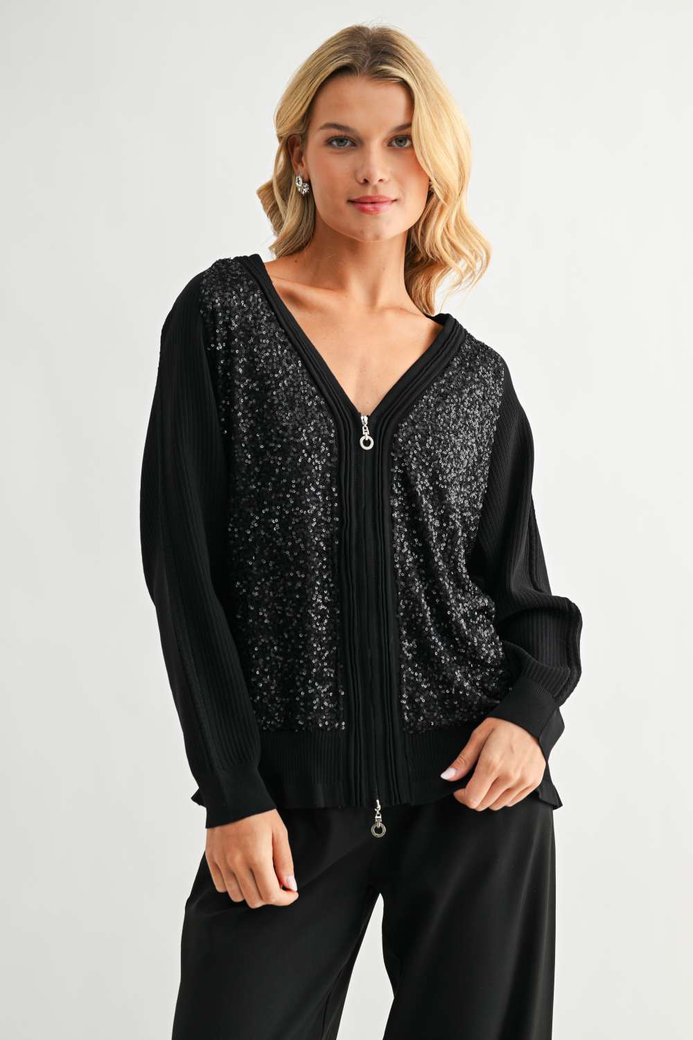 Justine Knitted Cardigan with Sequin