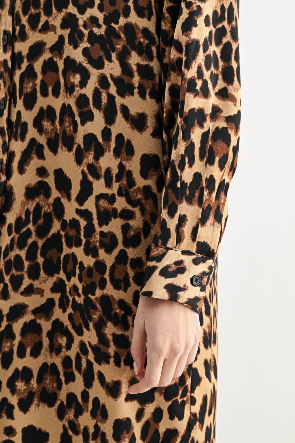 Cleo Leopard Print Midi Dress