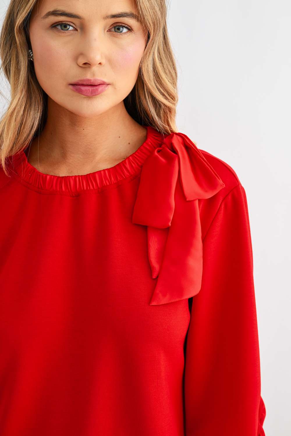 Karl Knit Bow-Tie Shoulder Top