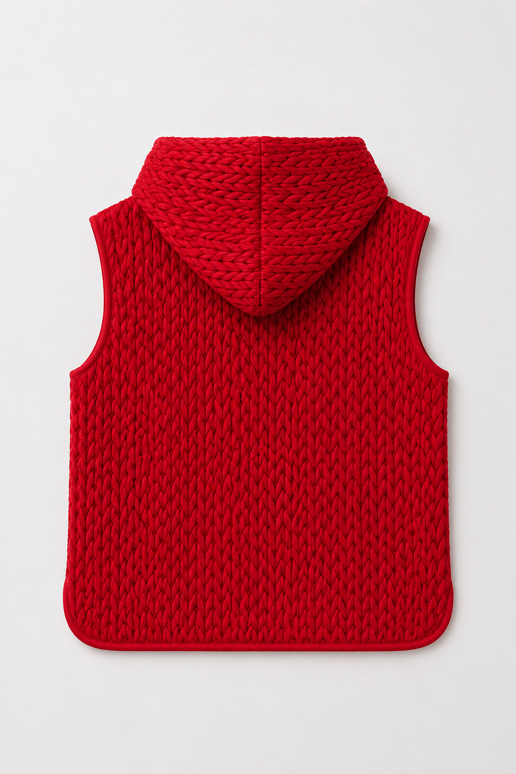 Jaylen Textured Hooded Zip Up Vest