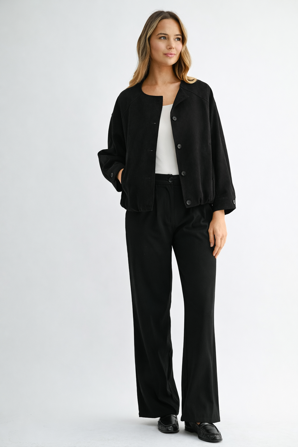 Adrian Stretch Suede Jacket