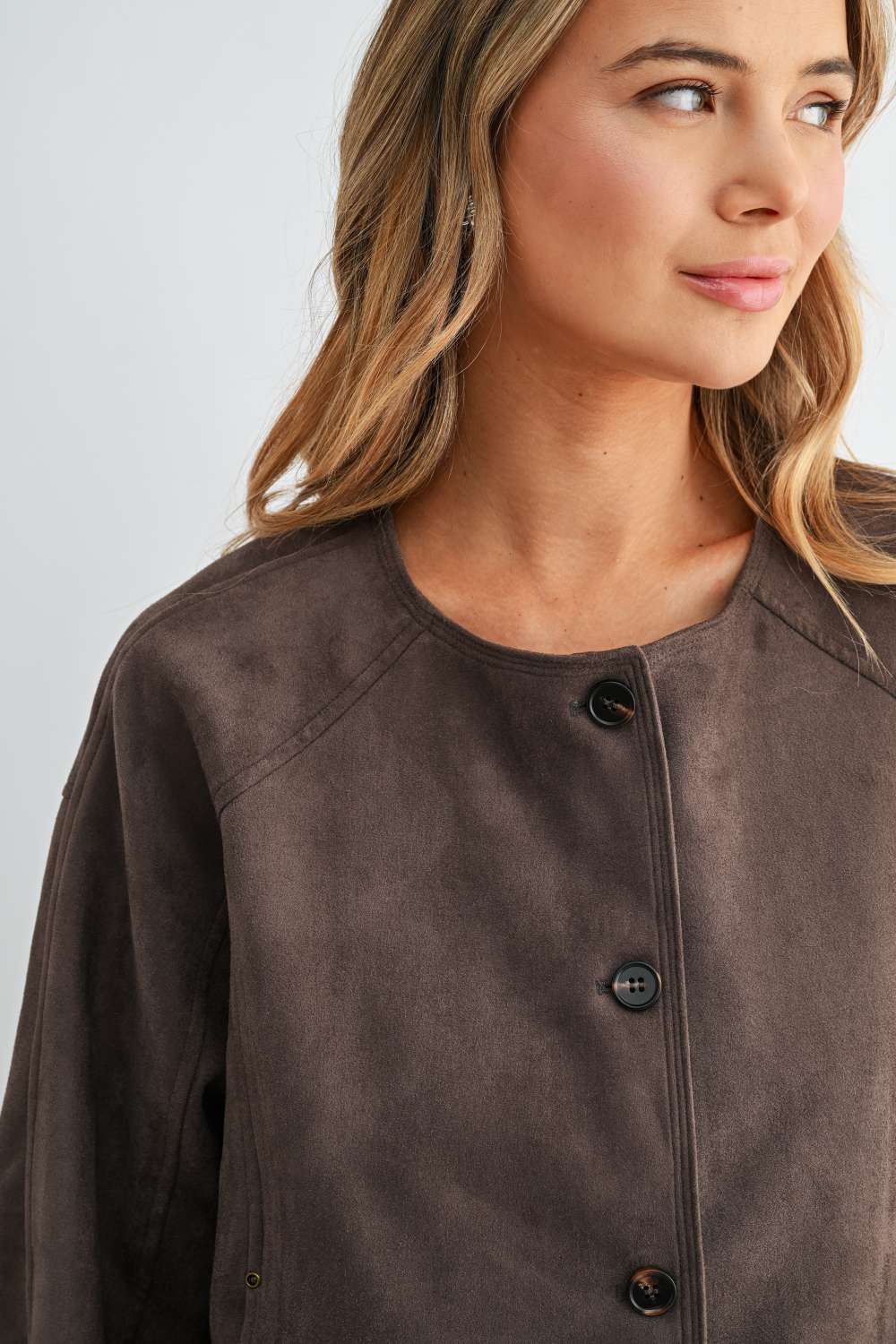 Adrian Stretch Suede Jacket