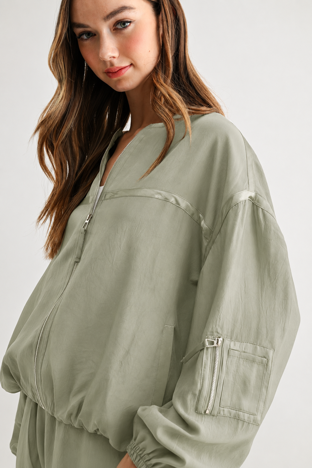 Jules Parachute Utility Bomber Jacket