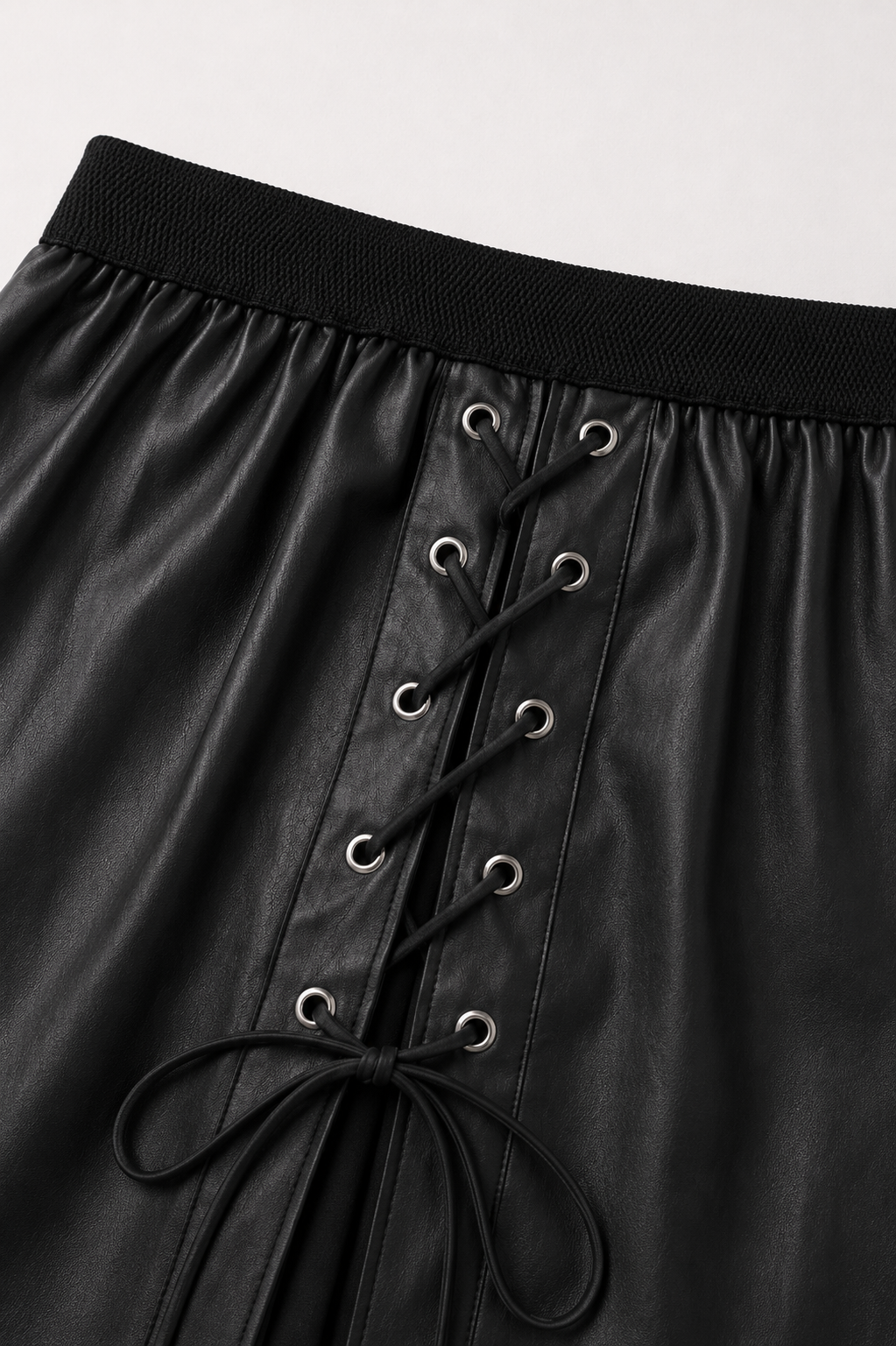 Sebastian Leather Pleated Skirt