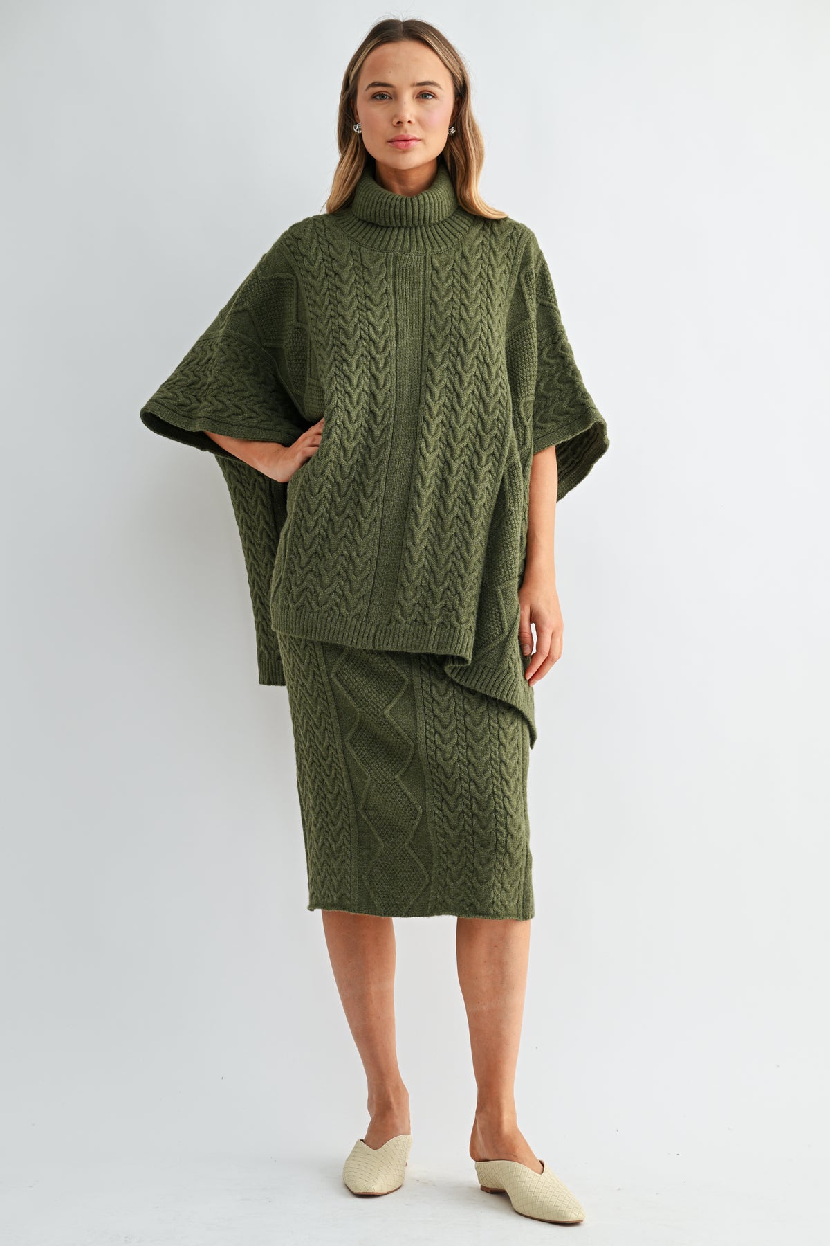 Santiago Cable Knit Sweater Skirt