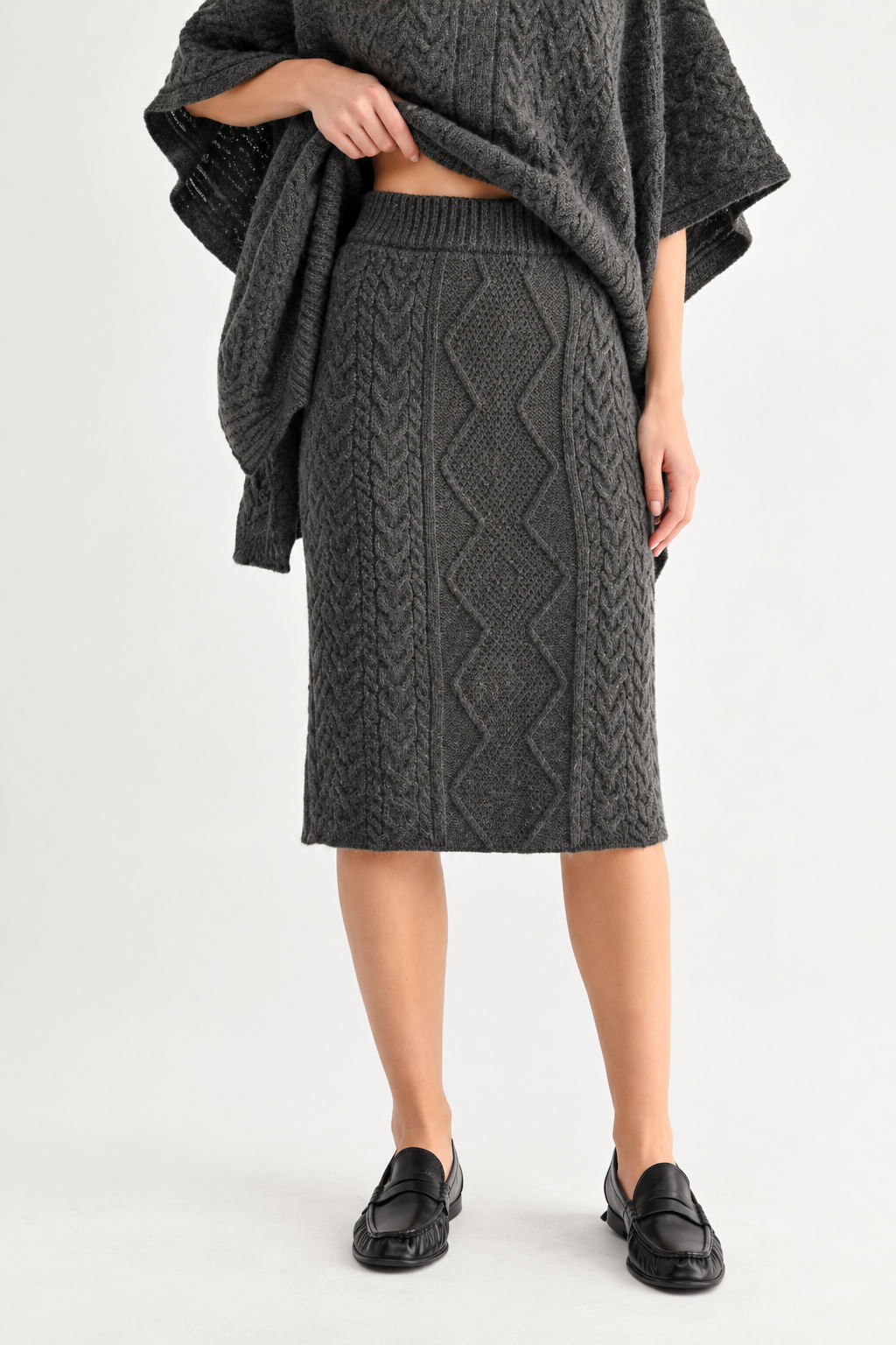 Santiago Cable Knit Sweater Skirt