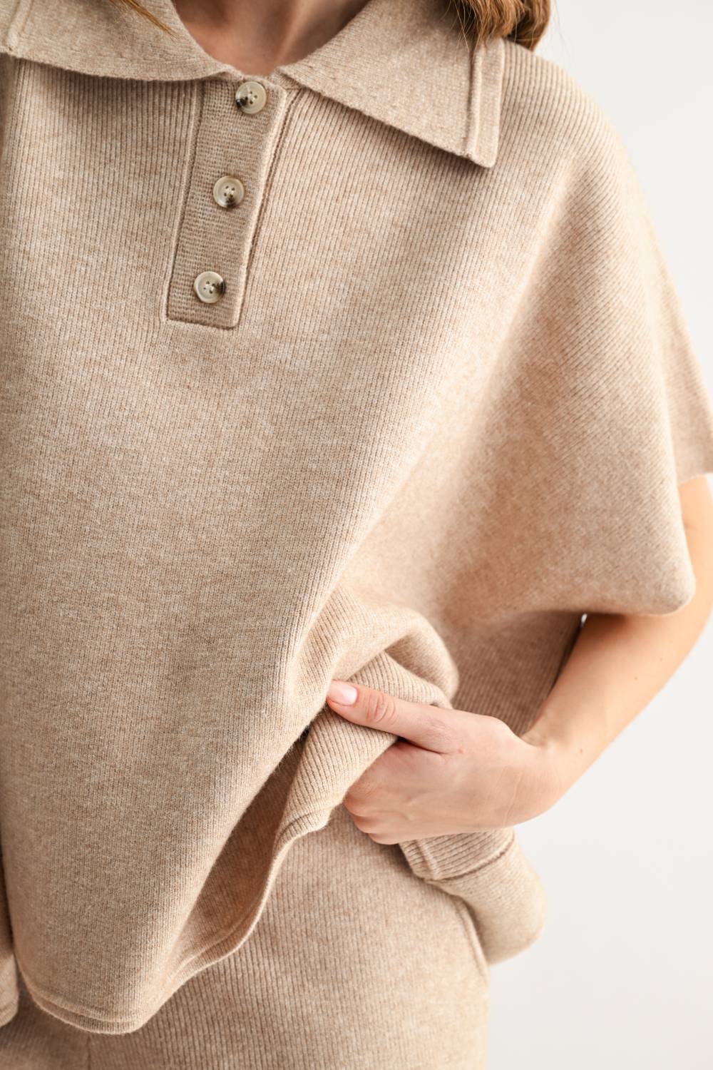 Sean Knitted Collar Top