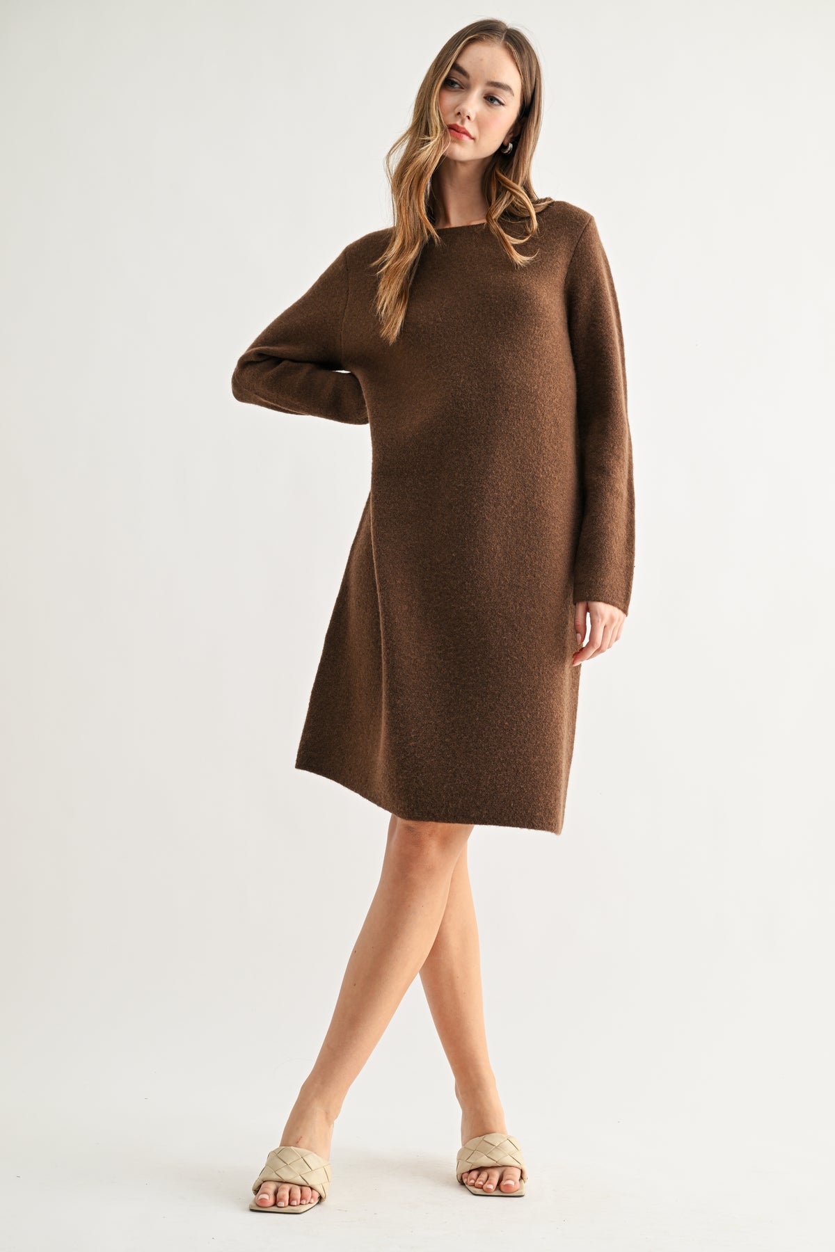 Sally Knitted Sweater Dress
