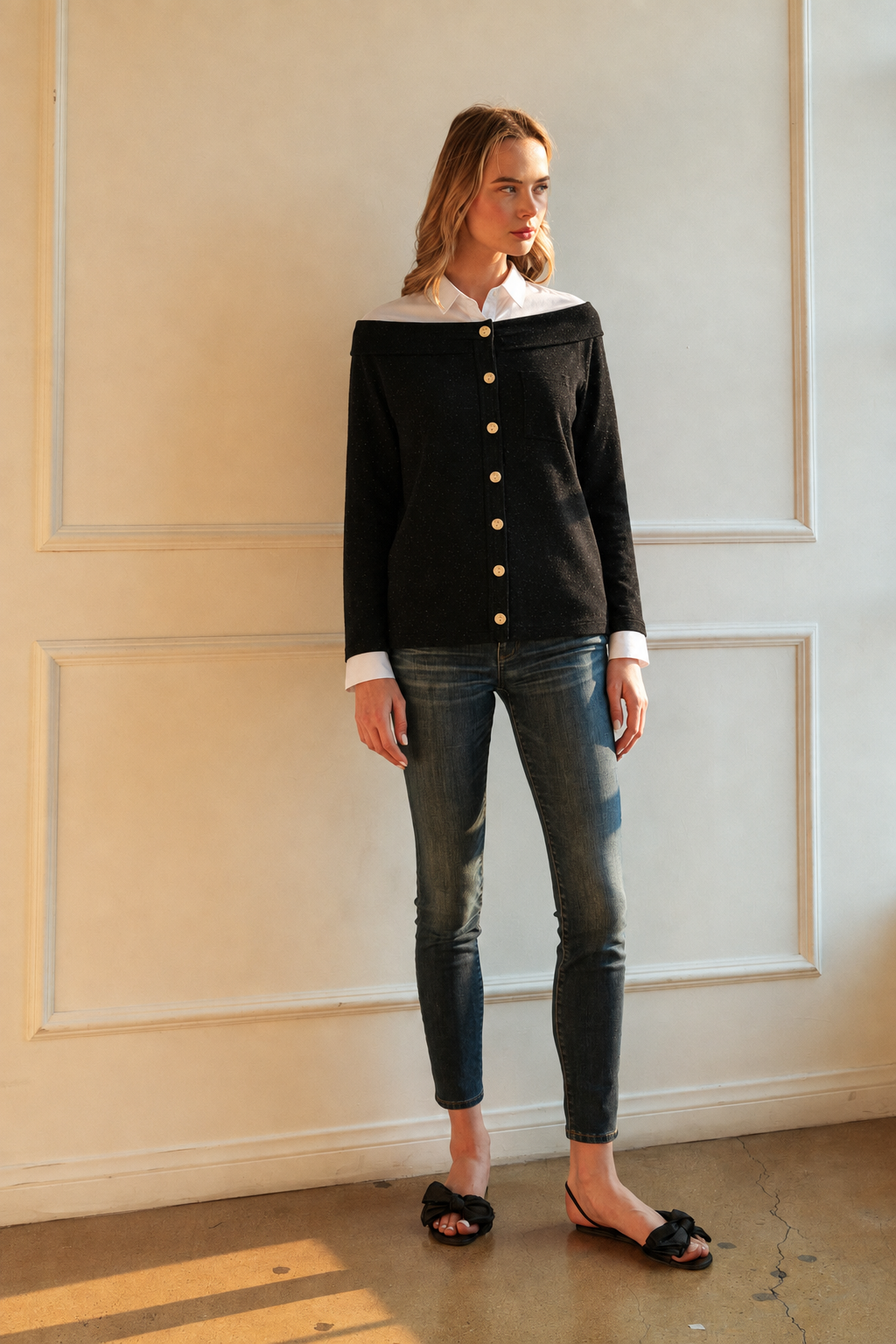 Sakari Off-Shoulder Knit Top
