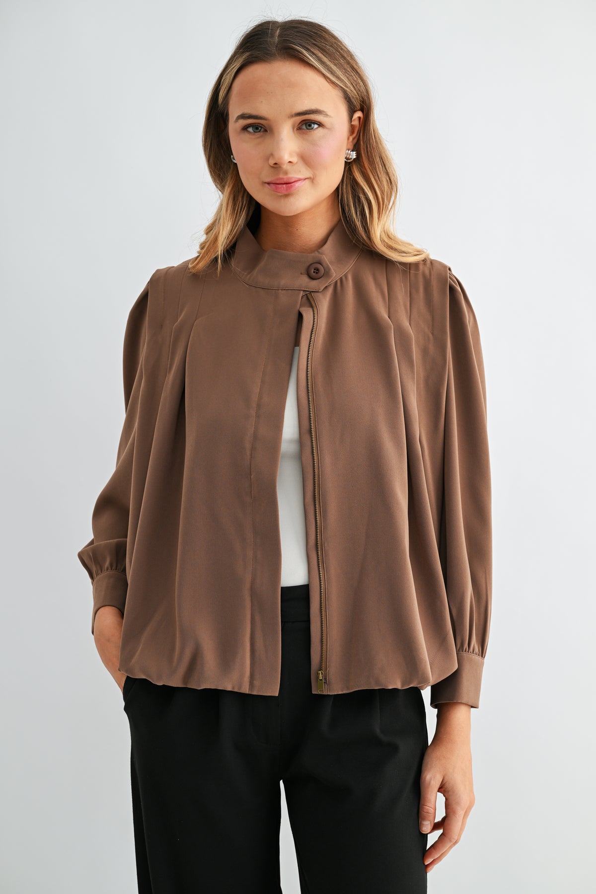 Jomary Woven Cupro Jacket