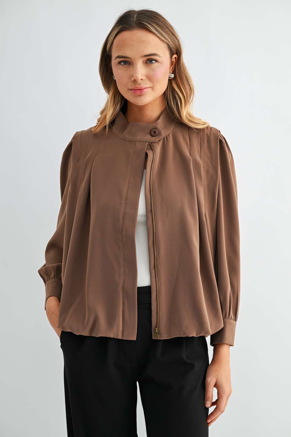 Jomary Woven Cupro Jacket