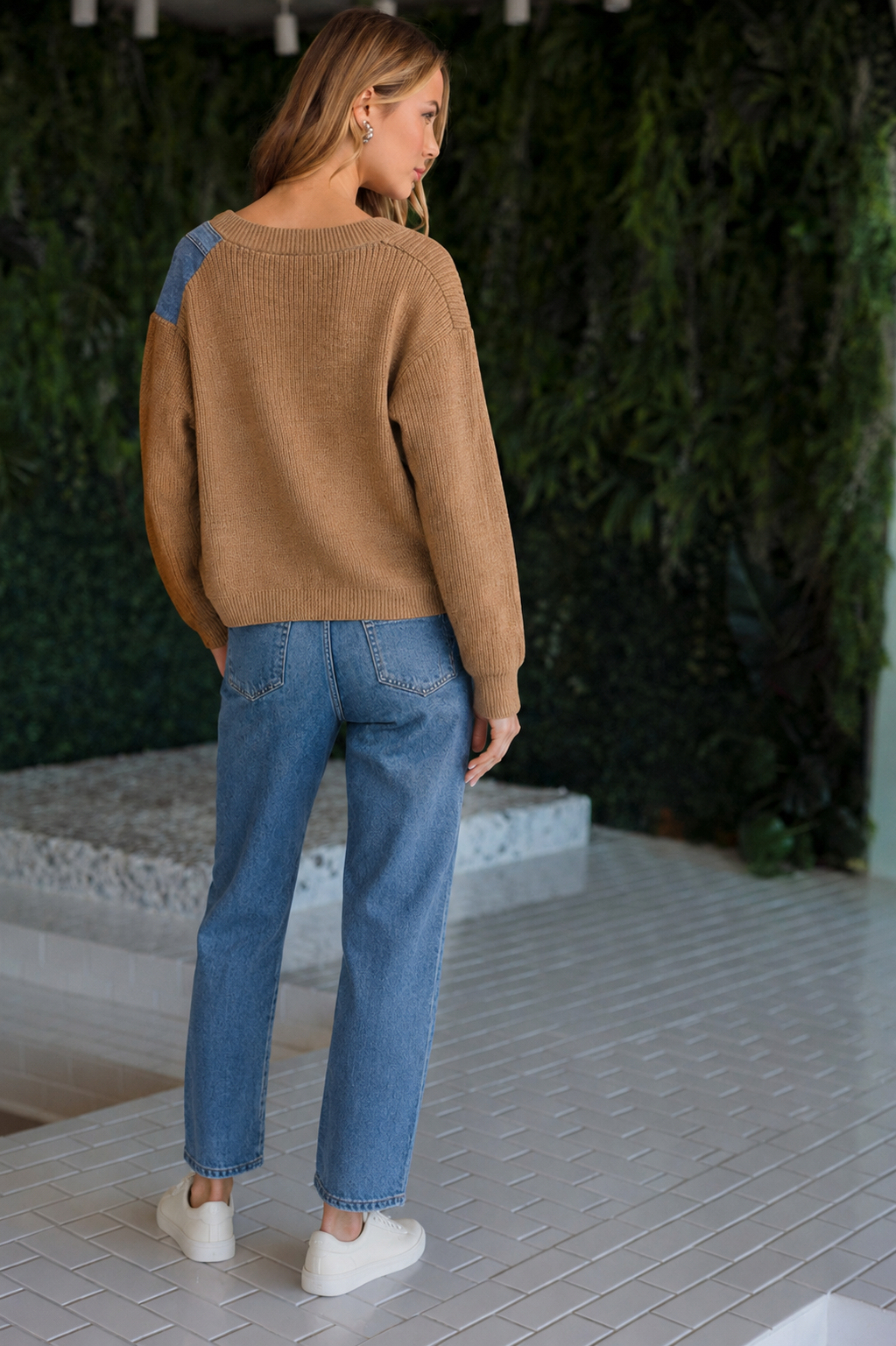 Dana Knit Denim Cardigan