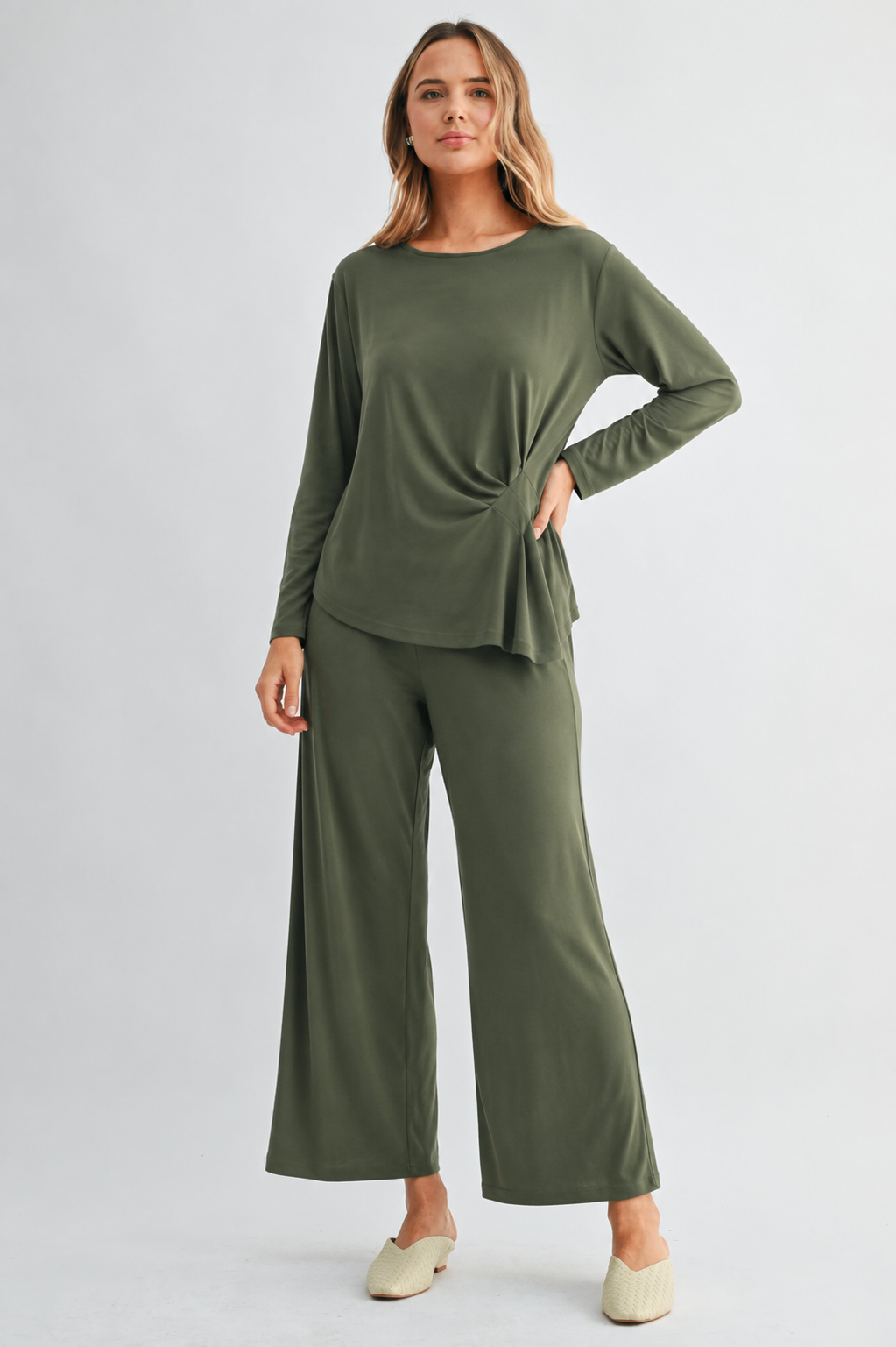 Kary Stretch Knit Top