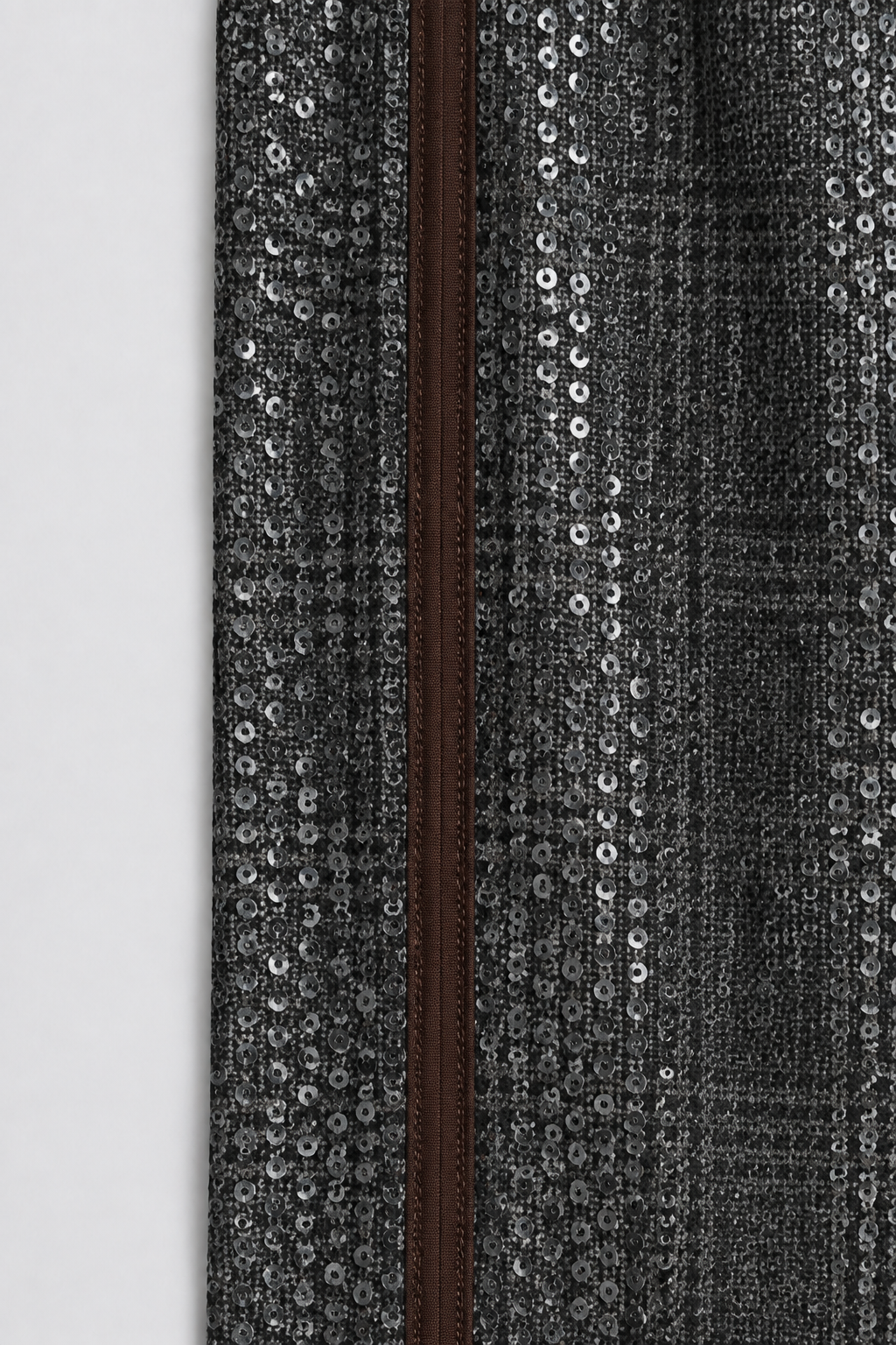 Catelyn Sequin Plaid Pull-On Ankle Pants