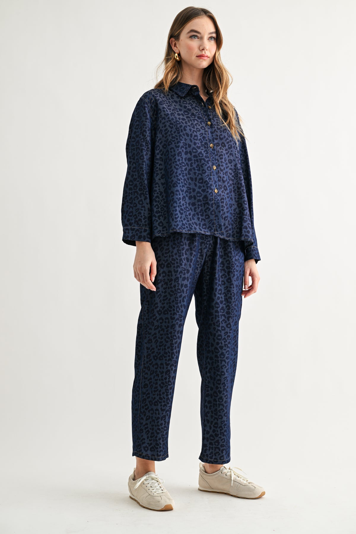 Cairo Woven Animal Print Pant
